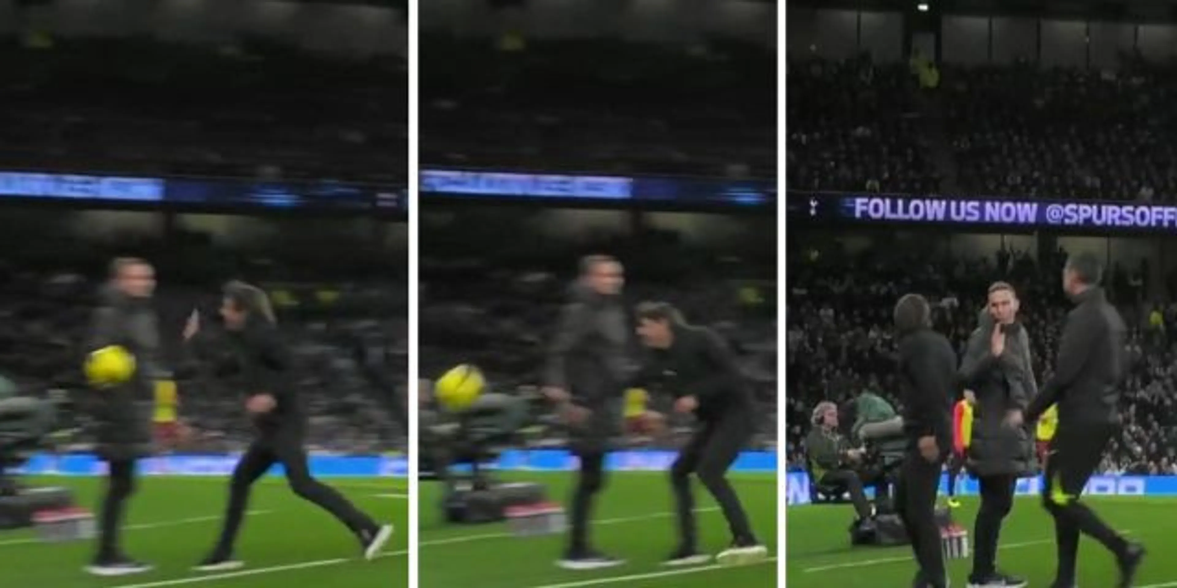 Conte furioso con panchina Reds, entra nell’area tecnica di Klopp e colpisce un pallone (VIDEO)