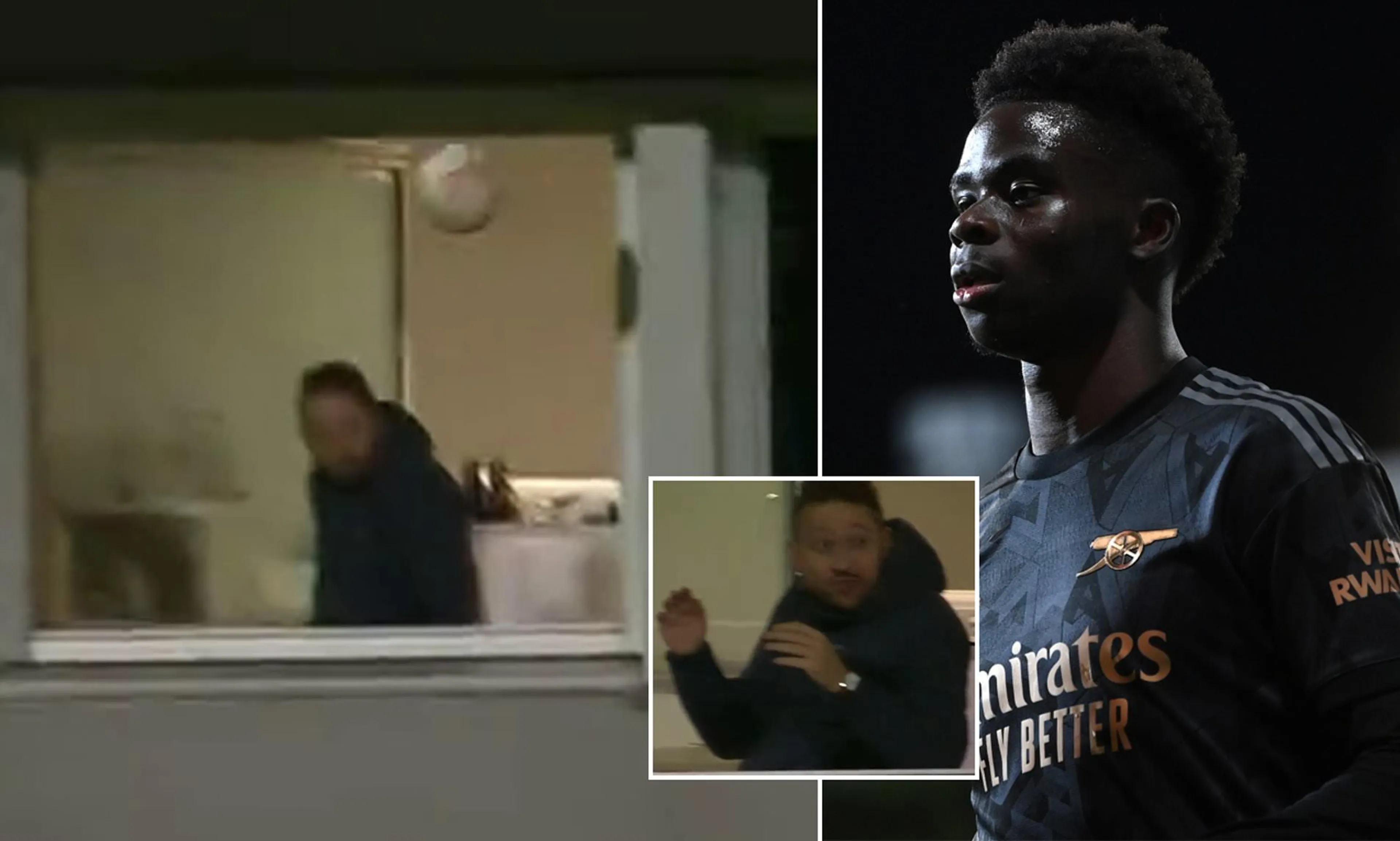 Europa League, il tiro di Saka colpisce la finestra di un appartamento: tifoso sconvolto ma illeso (VIDEO)