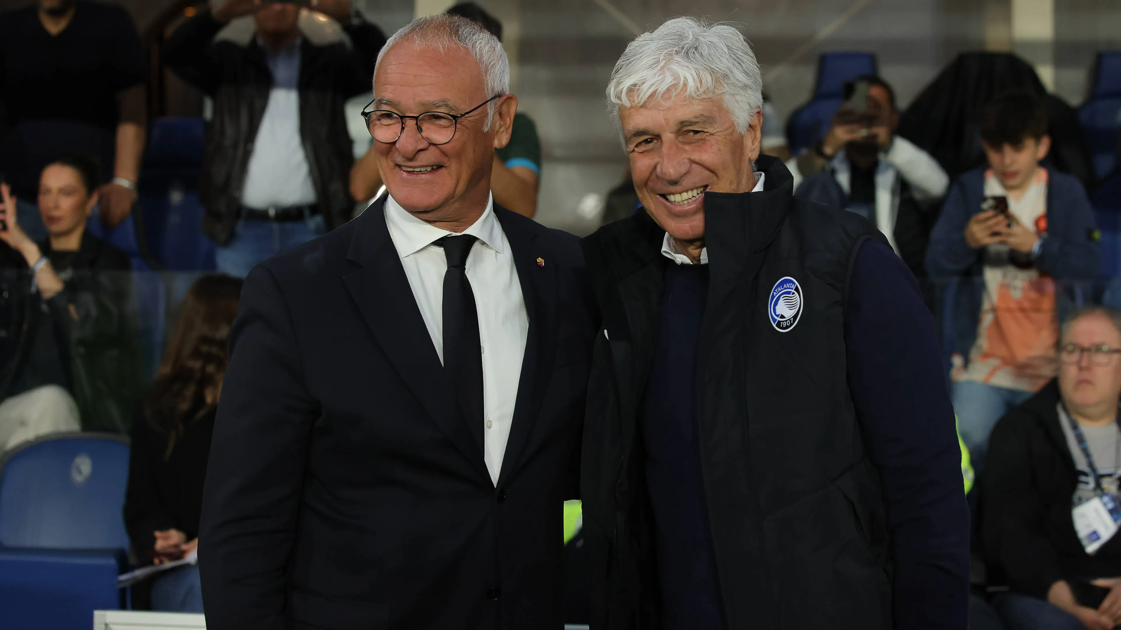 Copertina di 12th May 2025 Gewiss Stadium Bergamo Italy Serie A Football Atalanta versus Roma Claudio Ranieri of AS Roma greets Gian Piero Gasperini head coach of Atalanta BC ActionPlus12787400 EmanuelexPennacchio