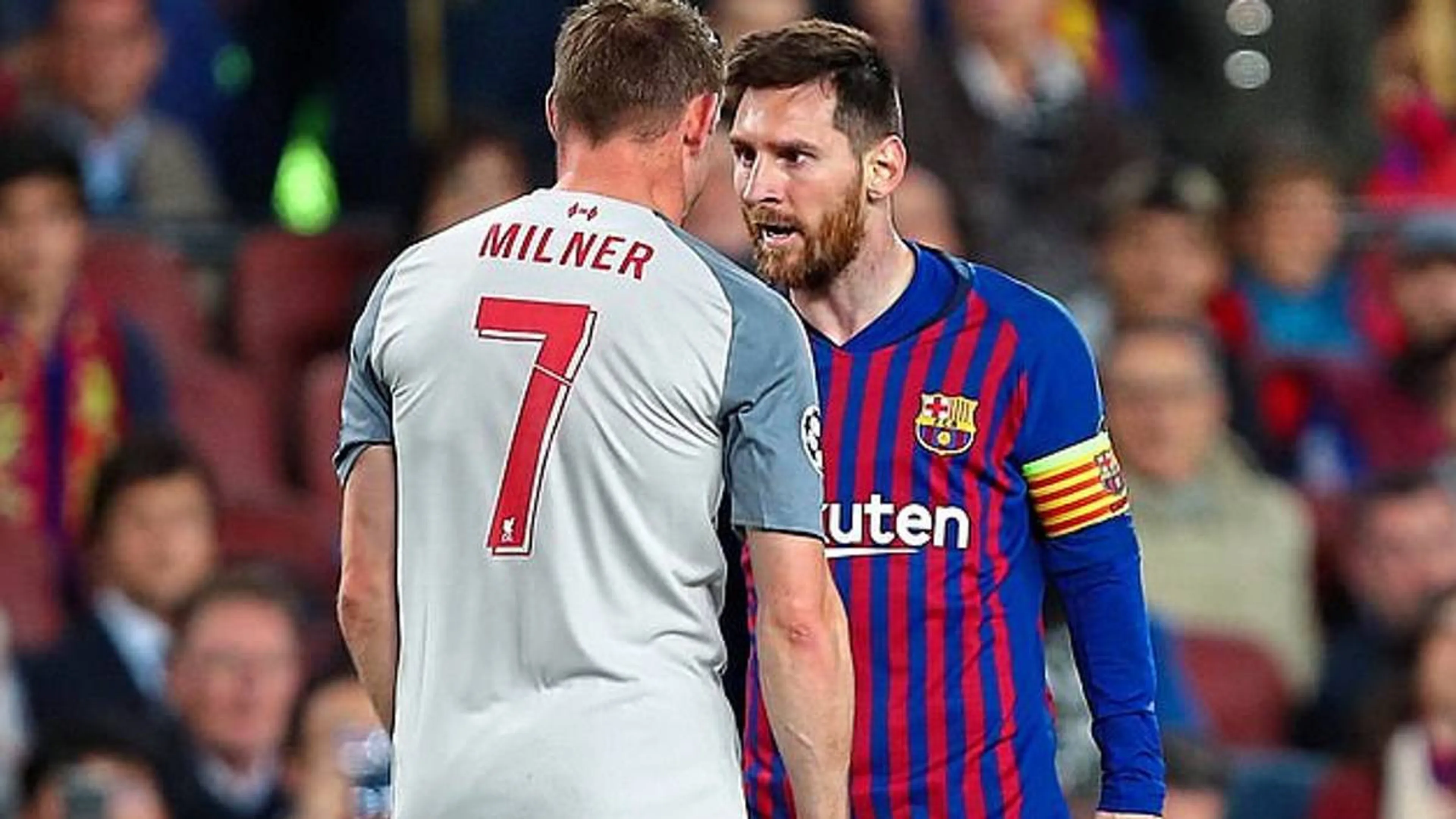 Copertina di Liverpool-Barcellona, Milner rivela: “Messi mi ha chiamato asino”