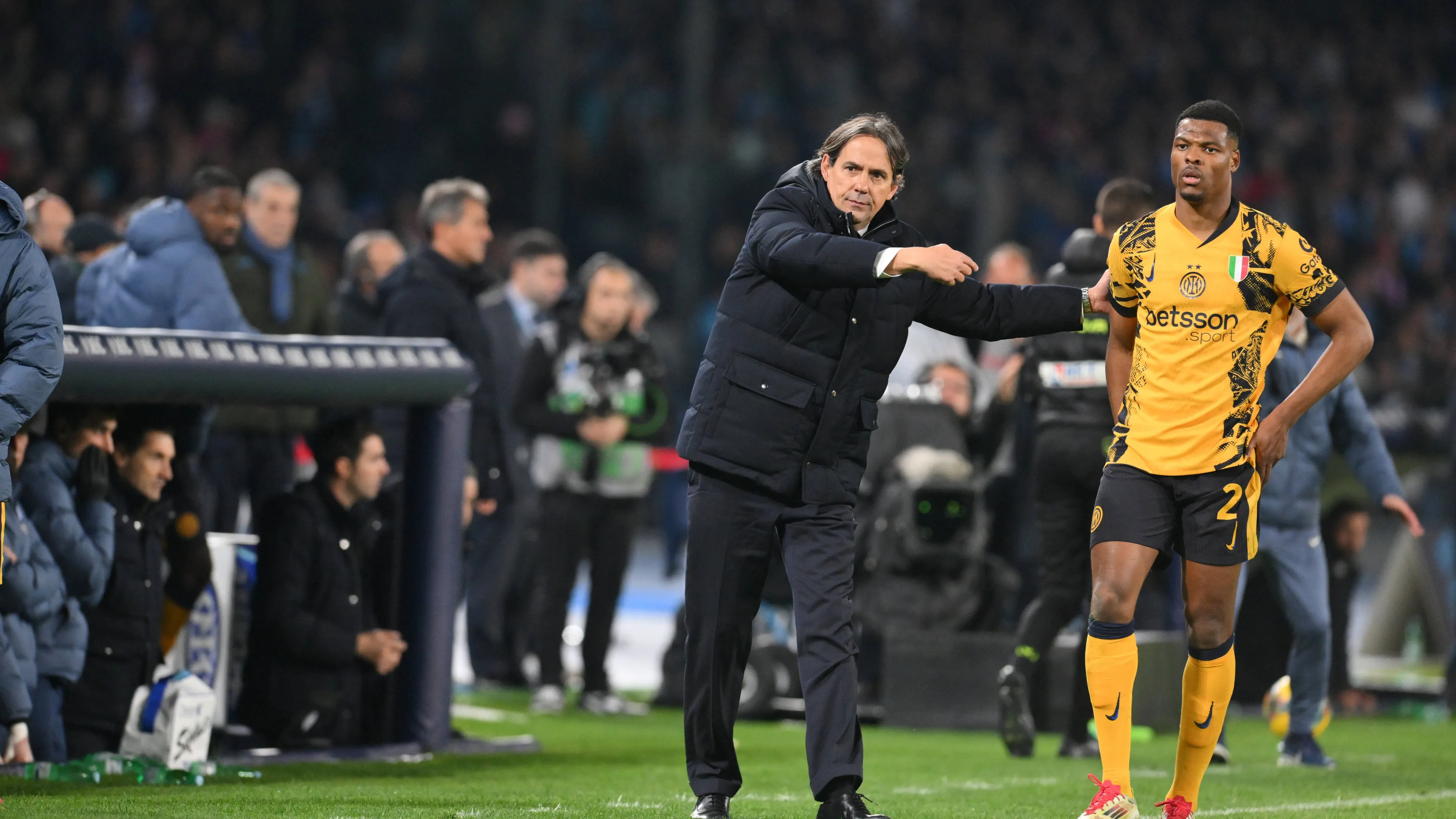 Dumfries parla dell'addio di Simone Inzaghi dall'Inter