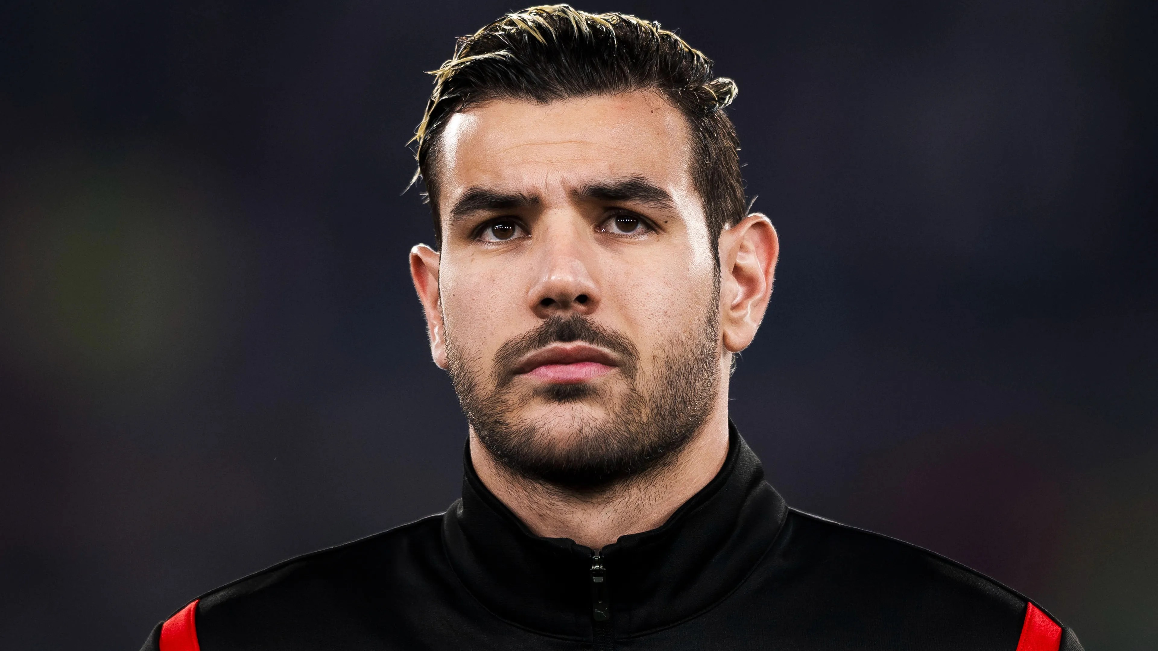 Copertina di AC Milan v Bologna FC Serie A Theo Hernandez of AC Milan looks on prior to the Coppa Italia final football match between AC Milan and Bologna FC Rome Italy Copyright xNicoloxCampox