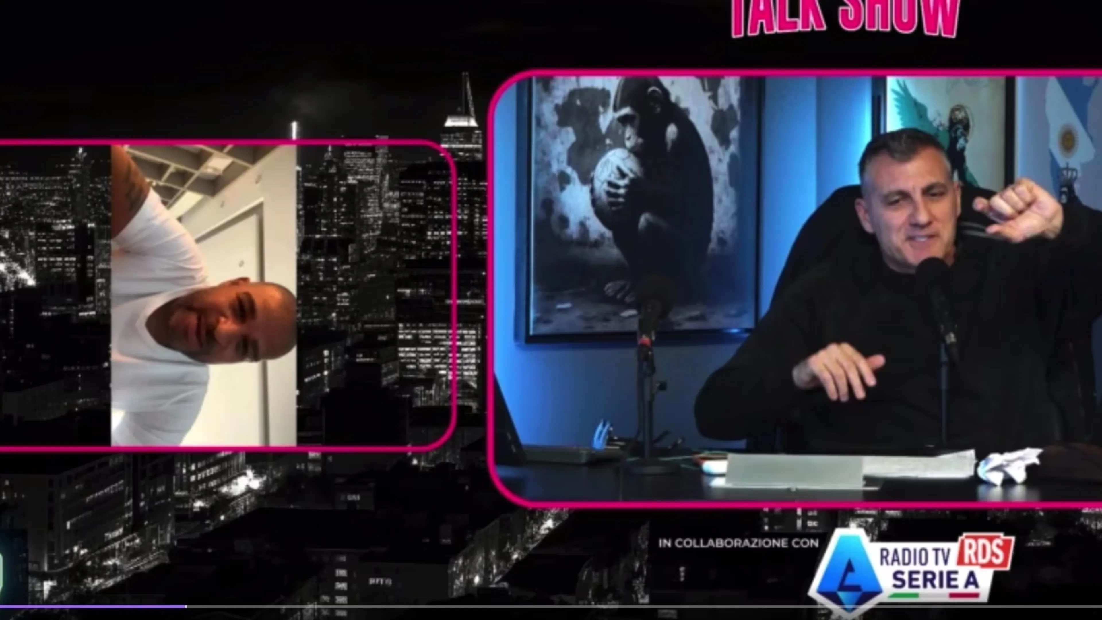 Copertina di Adriano mette in imbarazzo Vieri nella prima puntata della nuova BoboTv: non sa più cosa chiedergli