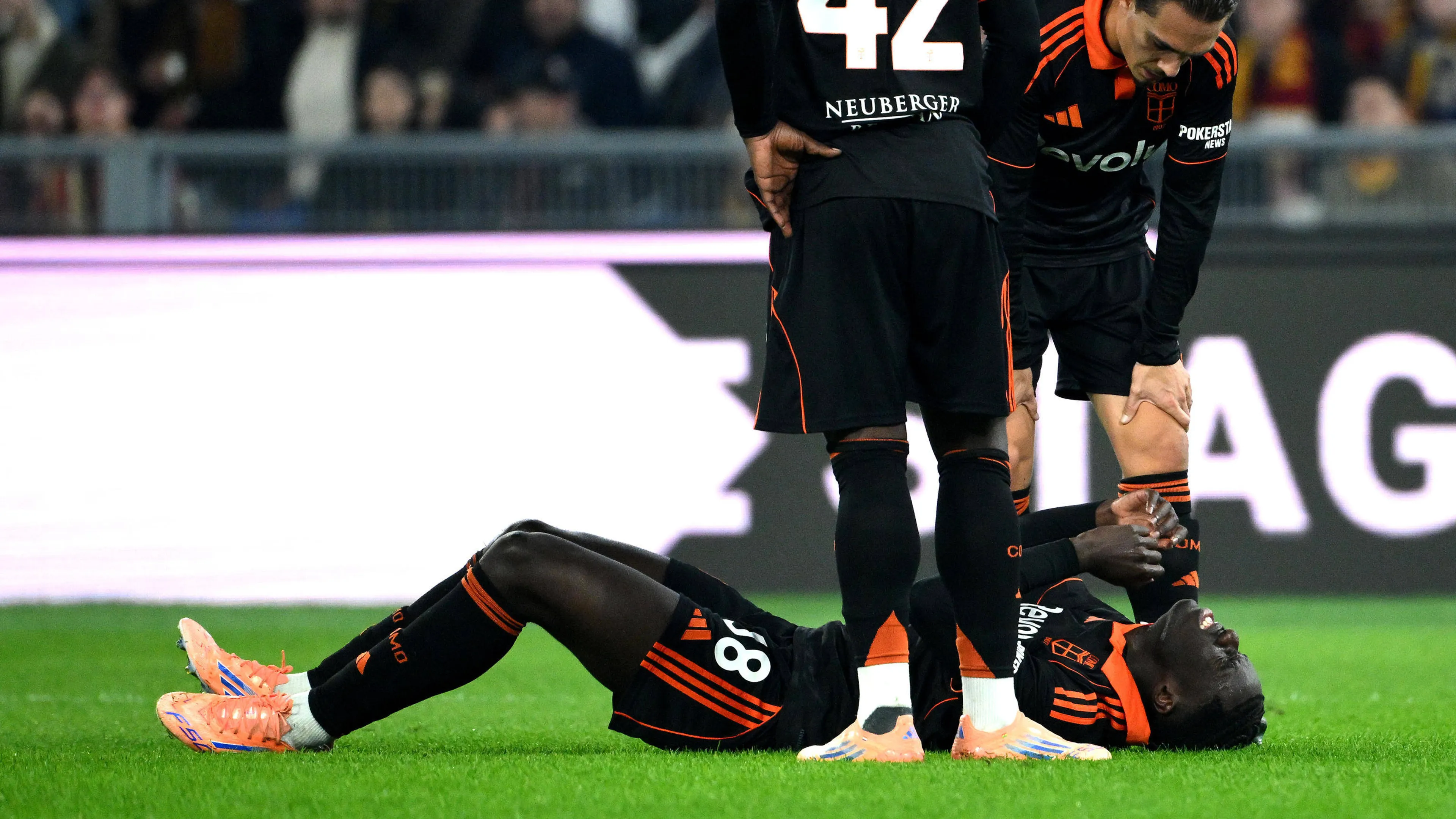 Roma-Como, infortunio Diao: in lacrime e Coppa d'Africa a rischio