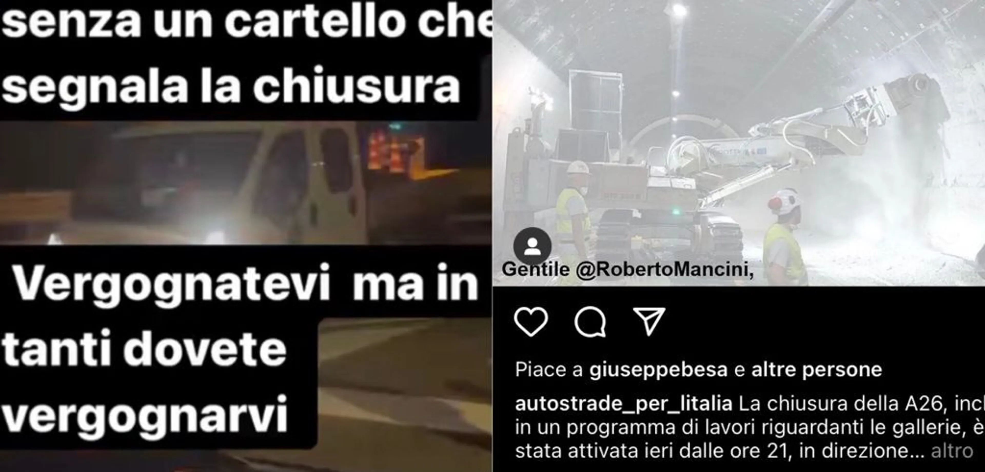 Copertina di Autostrade replica a Mancini: “Venga a conoscere gli operai”