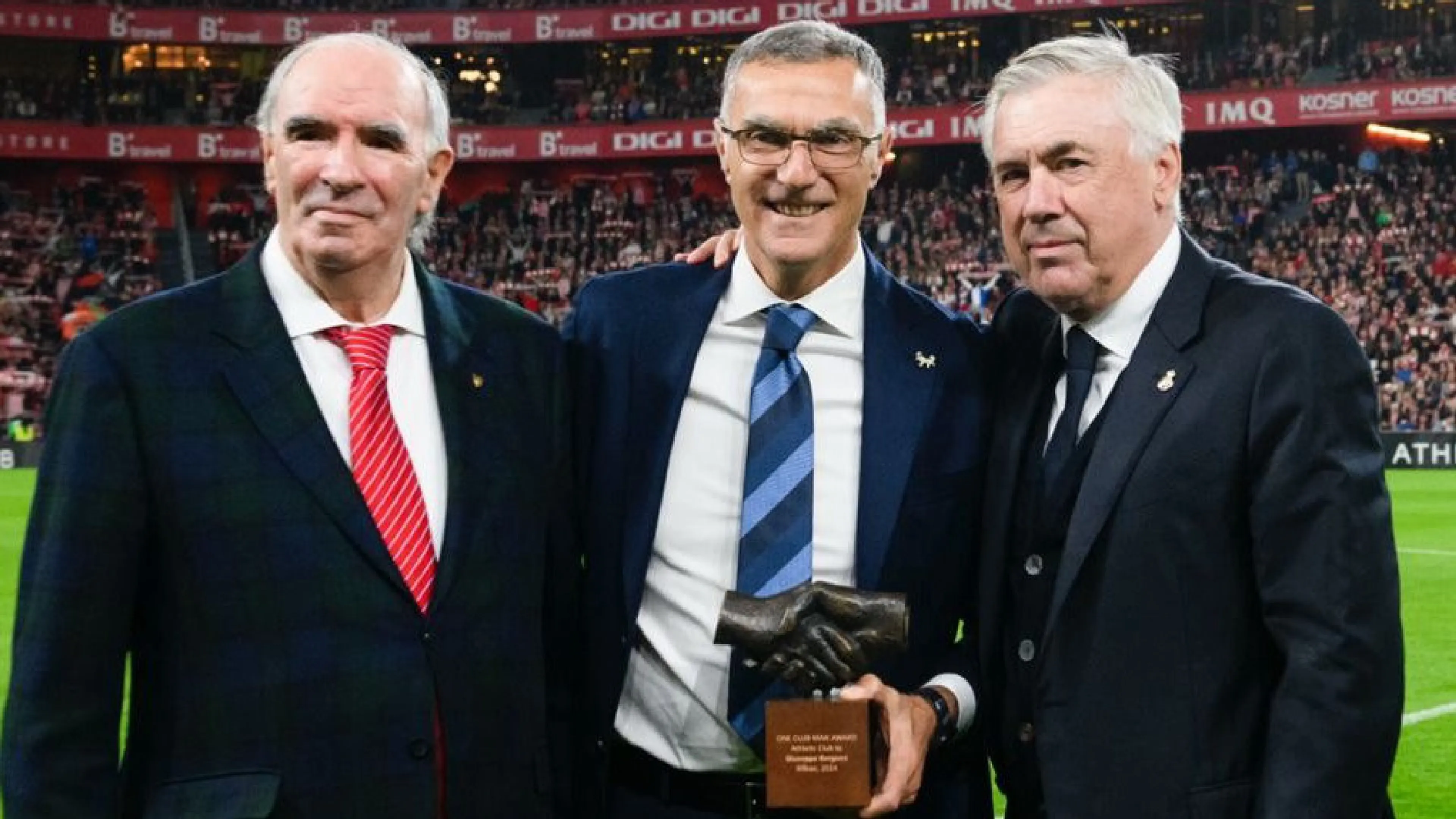 Copertina di Beppe Bergomi viene premiato... dall'Athletic Bilbao (davanti ad Ancelotti): il motivo