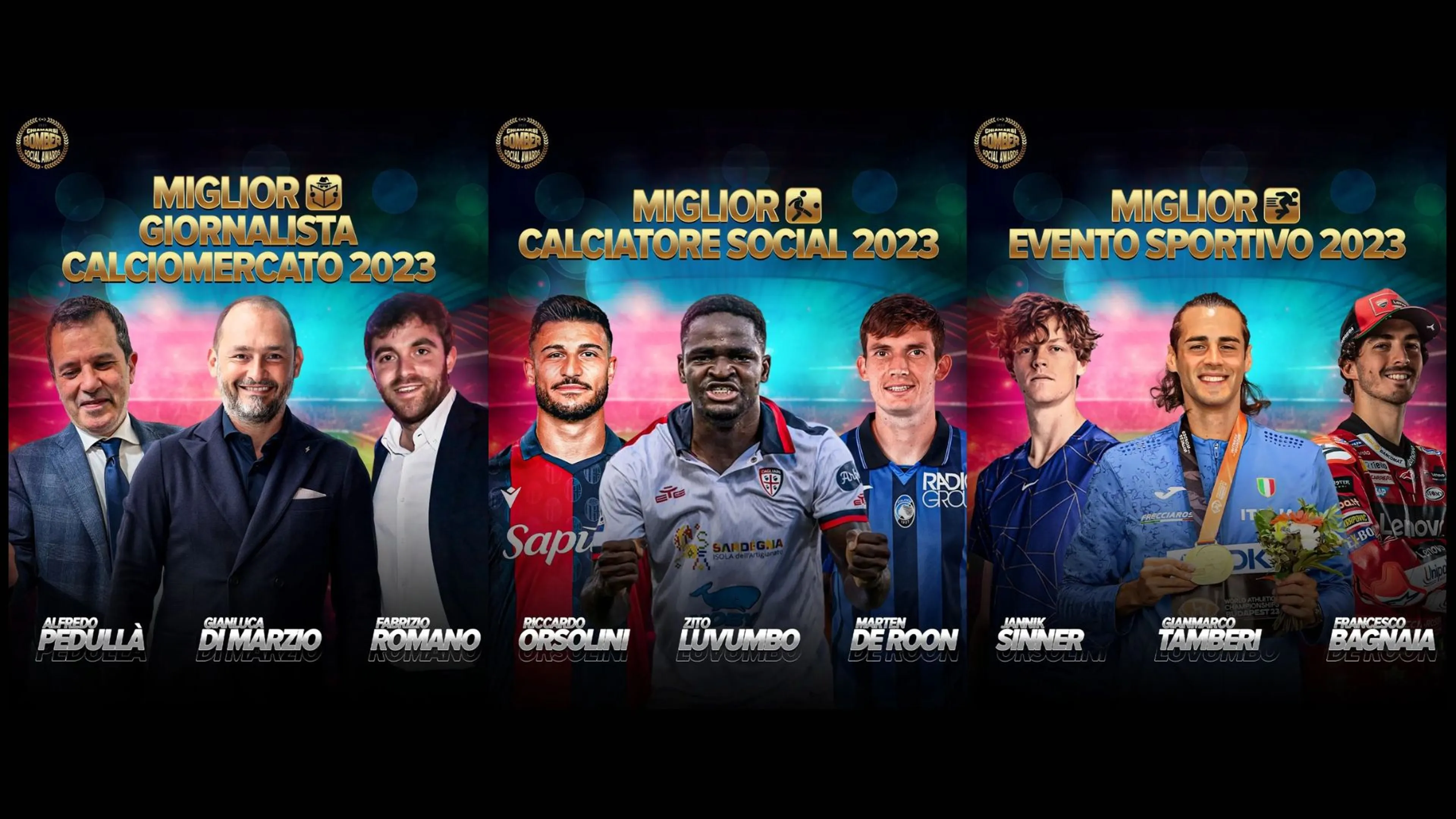 Nascono i Bomber Social Awards, il premio di Chiamarsi Bomber. Ecco i candidati e come votarli