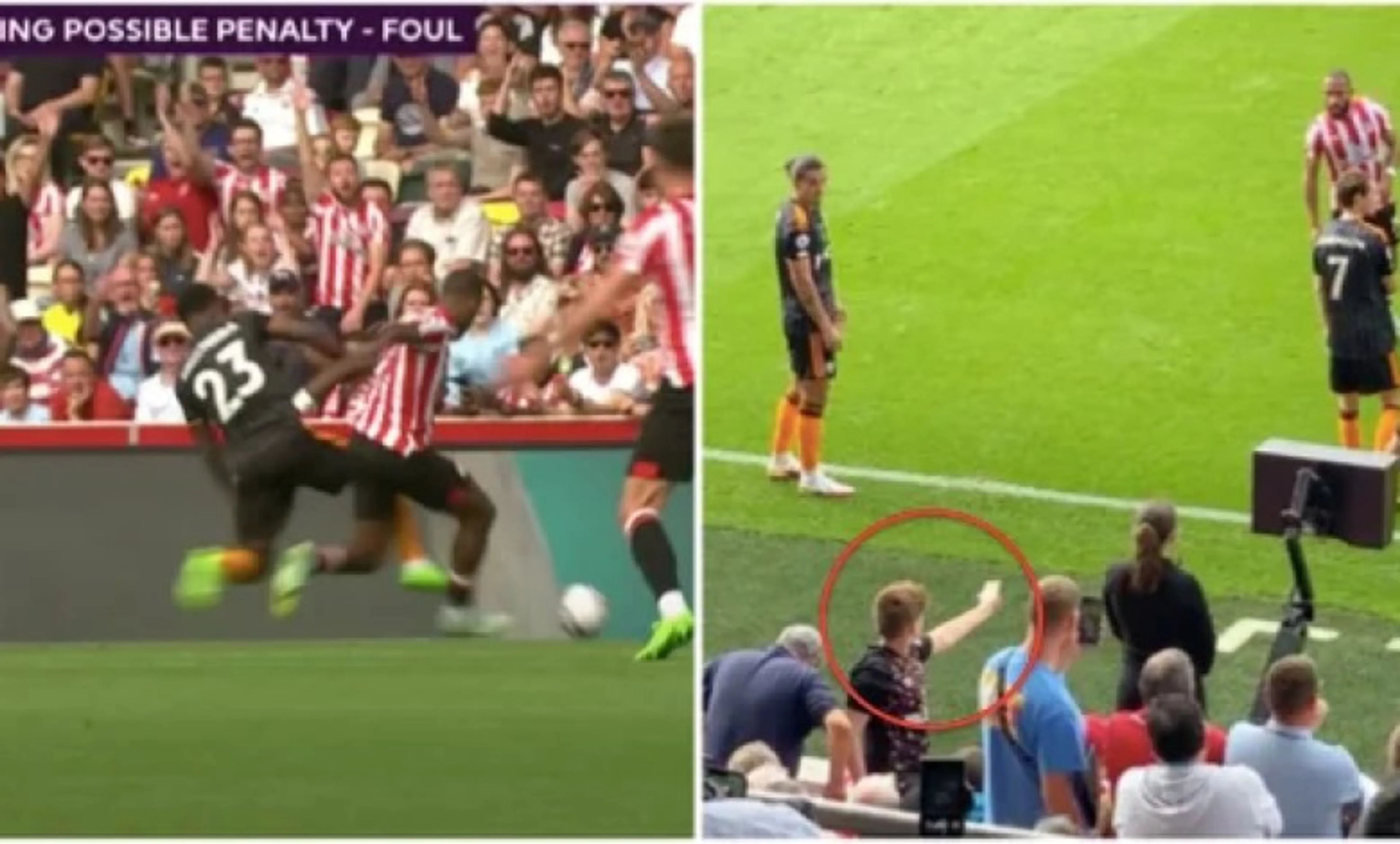 Copertina di Brentford-Leeds, giovane tifoso offre soldi all’arbitro durante il check al VAR (VIDEO)