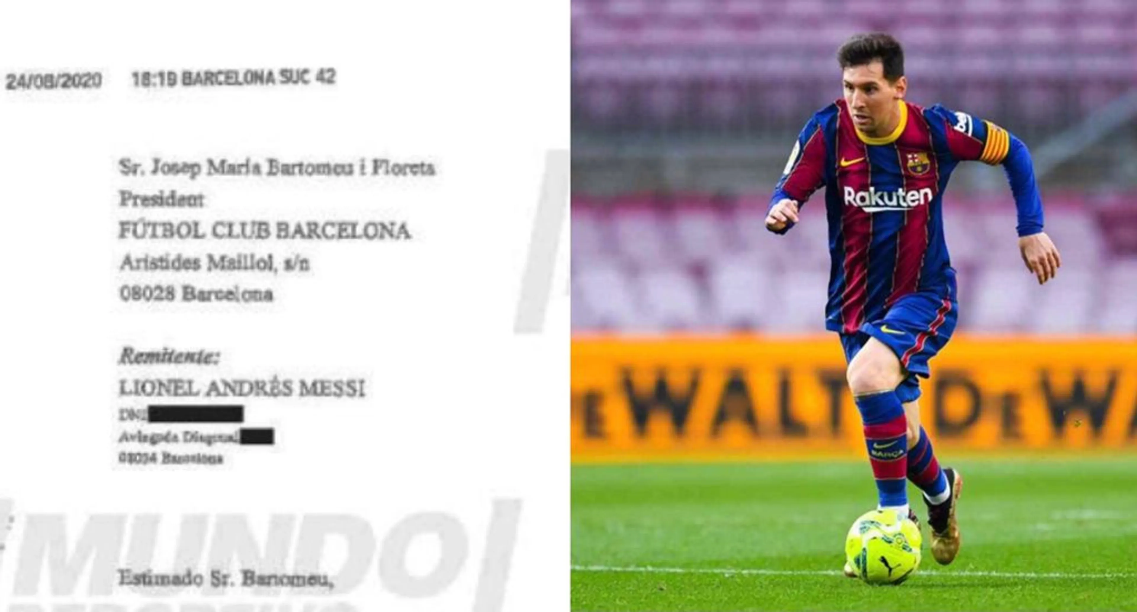 Copertina di Dopo un anno svelato il contenuto del famoso burofax di Messi al Barcellona