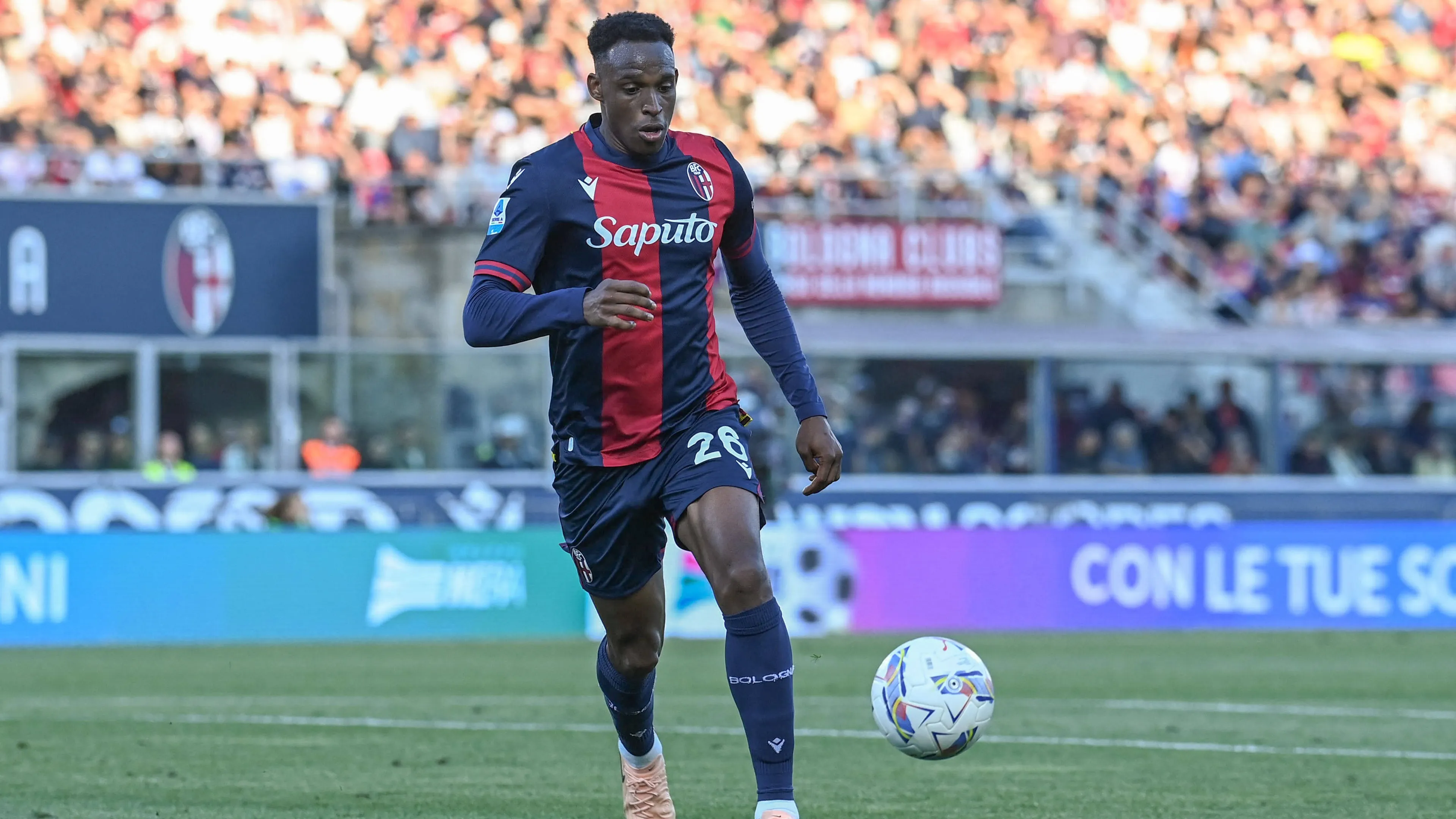 John Lucumi in maglia Bologna