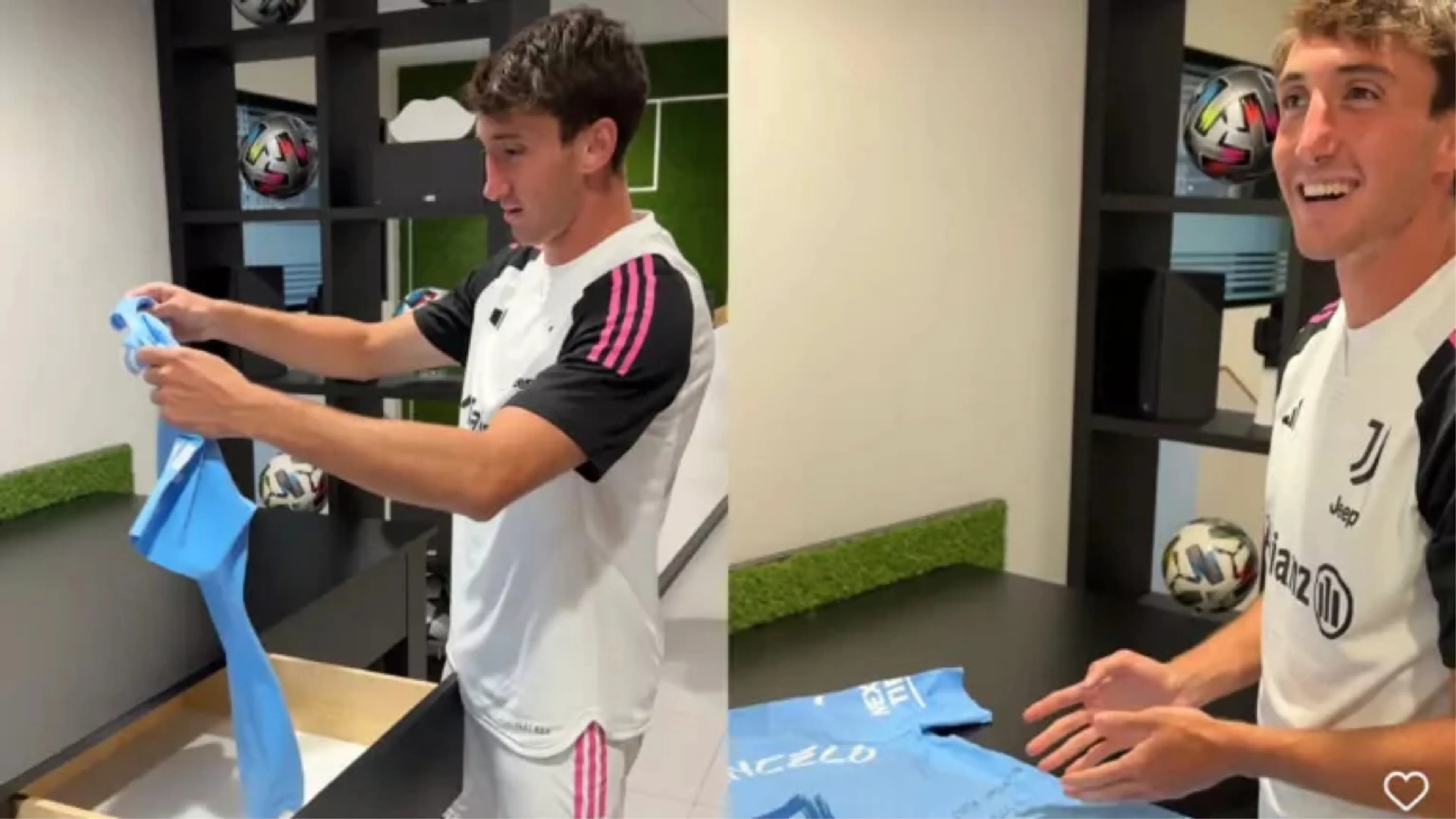 Copertina di Arriva un pacco per Cambiaso a casa Juve, lui non ci può credere: "È lui veramente?" (VIDEO)