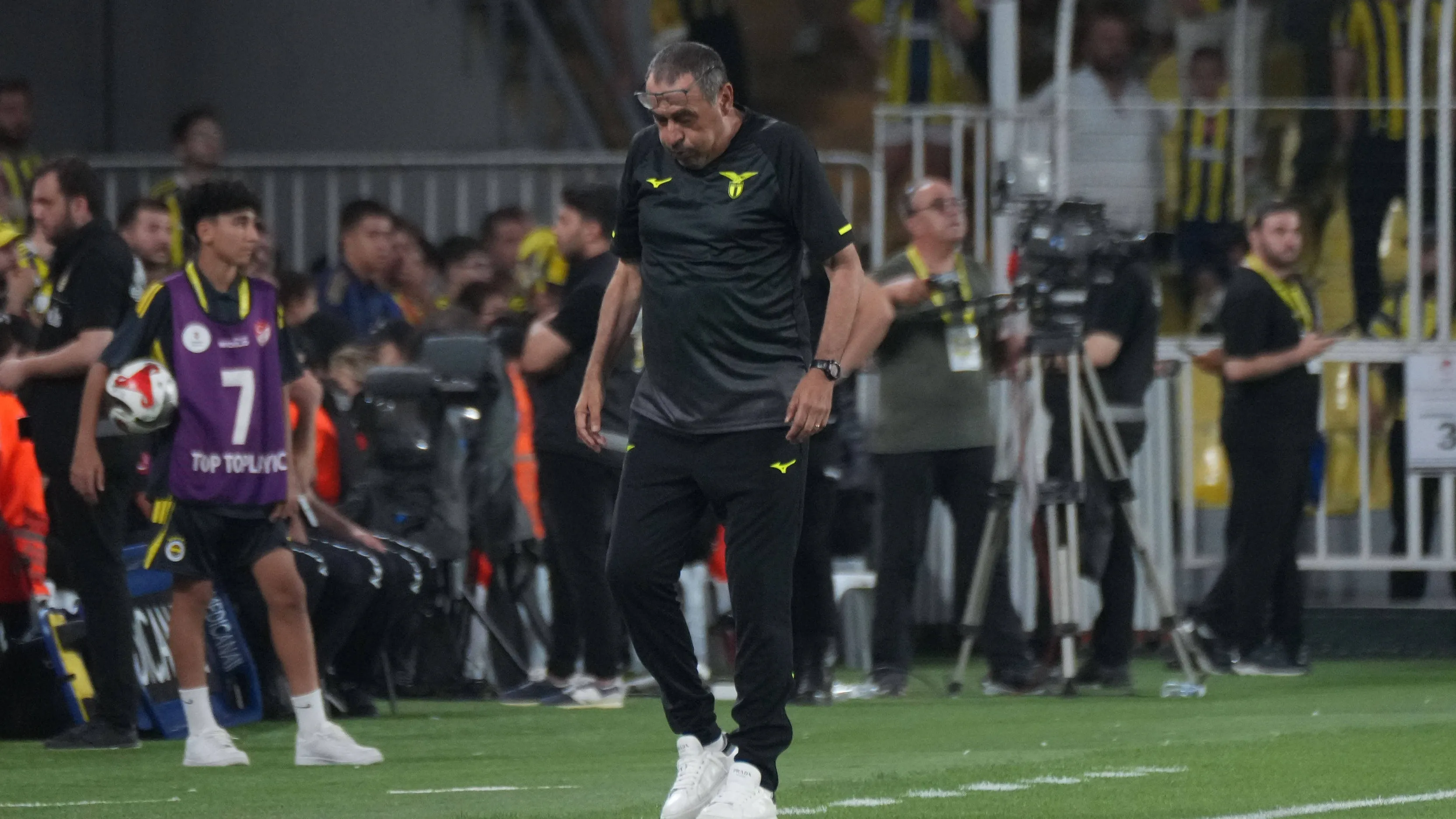 Il tecnico della Lazio Maurizio Sarri