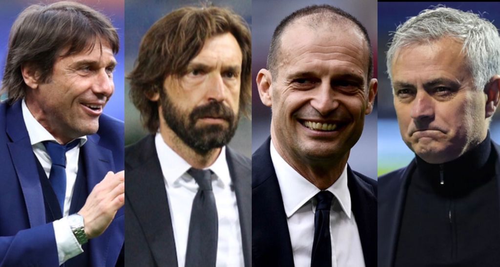 conte-pirlo-allegri-mourinho