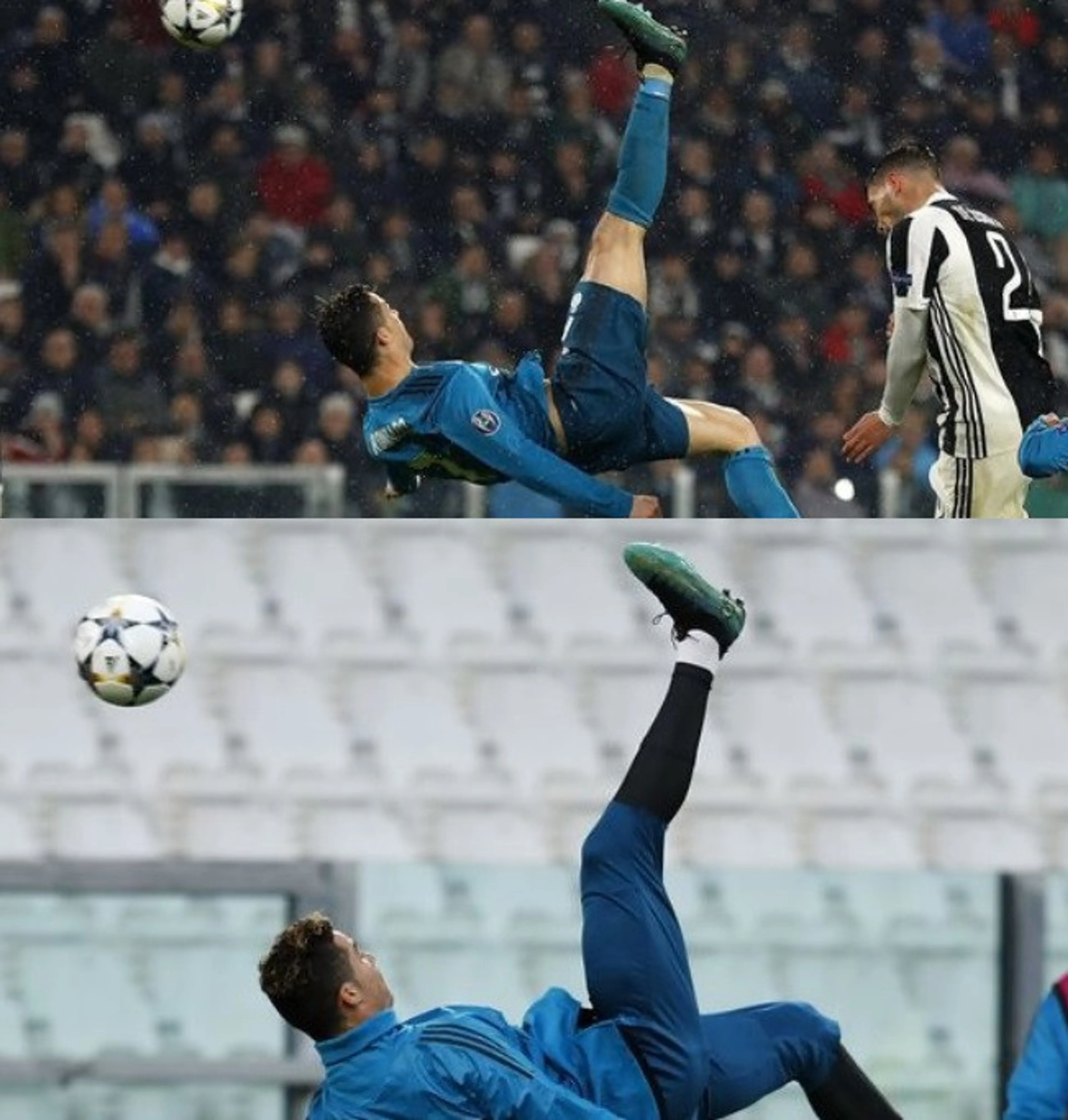 Copertina di Ronaldo e la rovesciata della vigilia. Alla ricerca del gesto perfetto