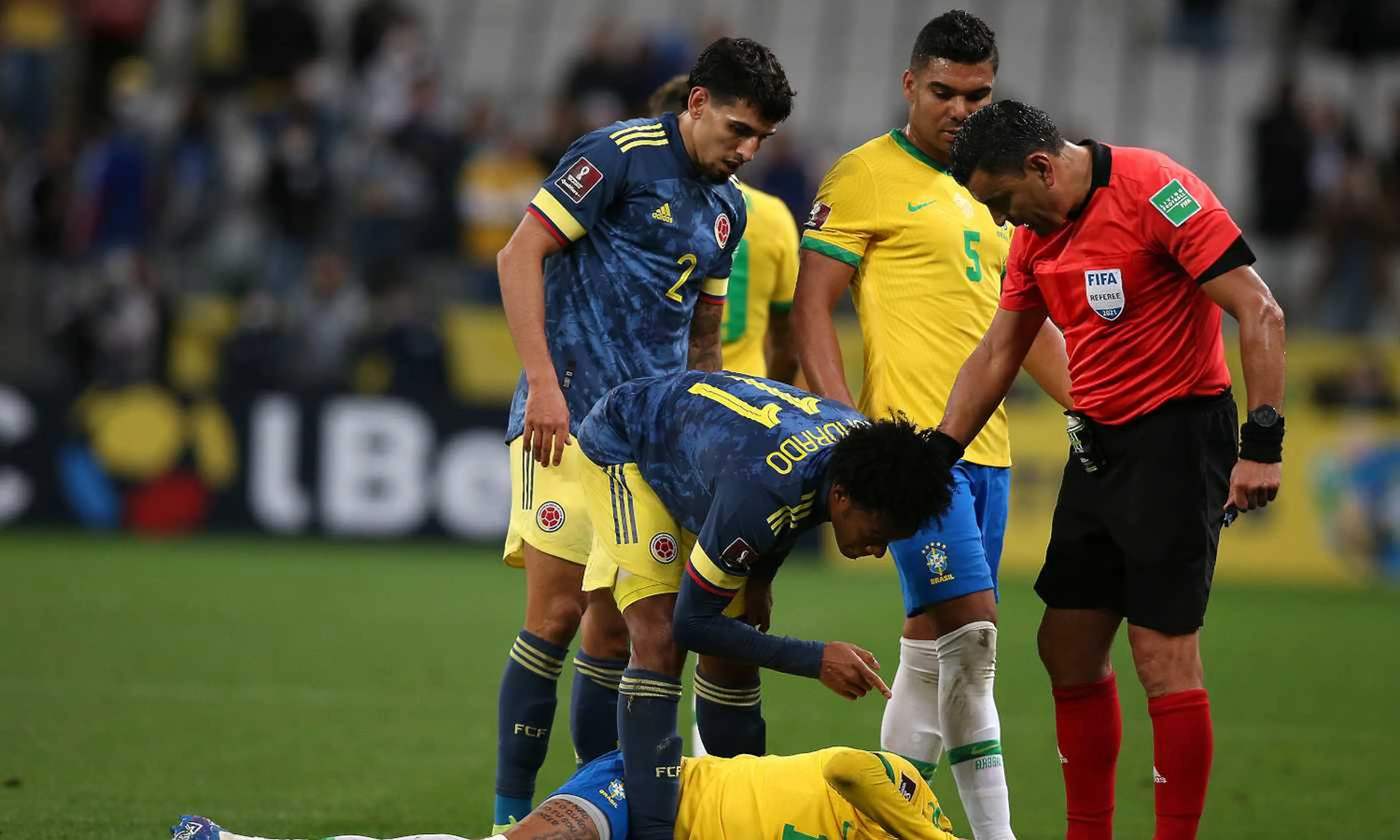 Copertina di L’accusa di Cuadrado a Neymar durante Brasile-Colombia: “Bugiardo!” (VIDEO)