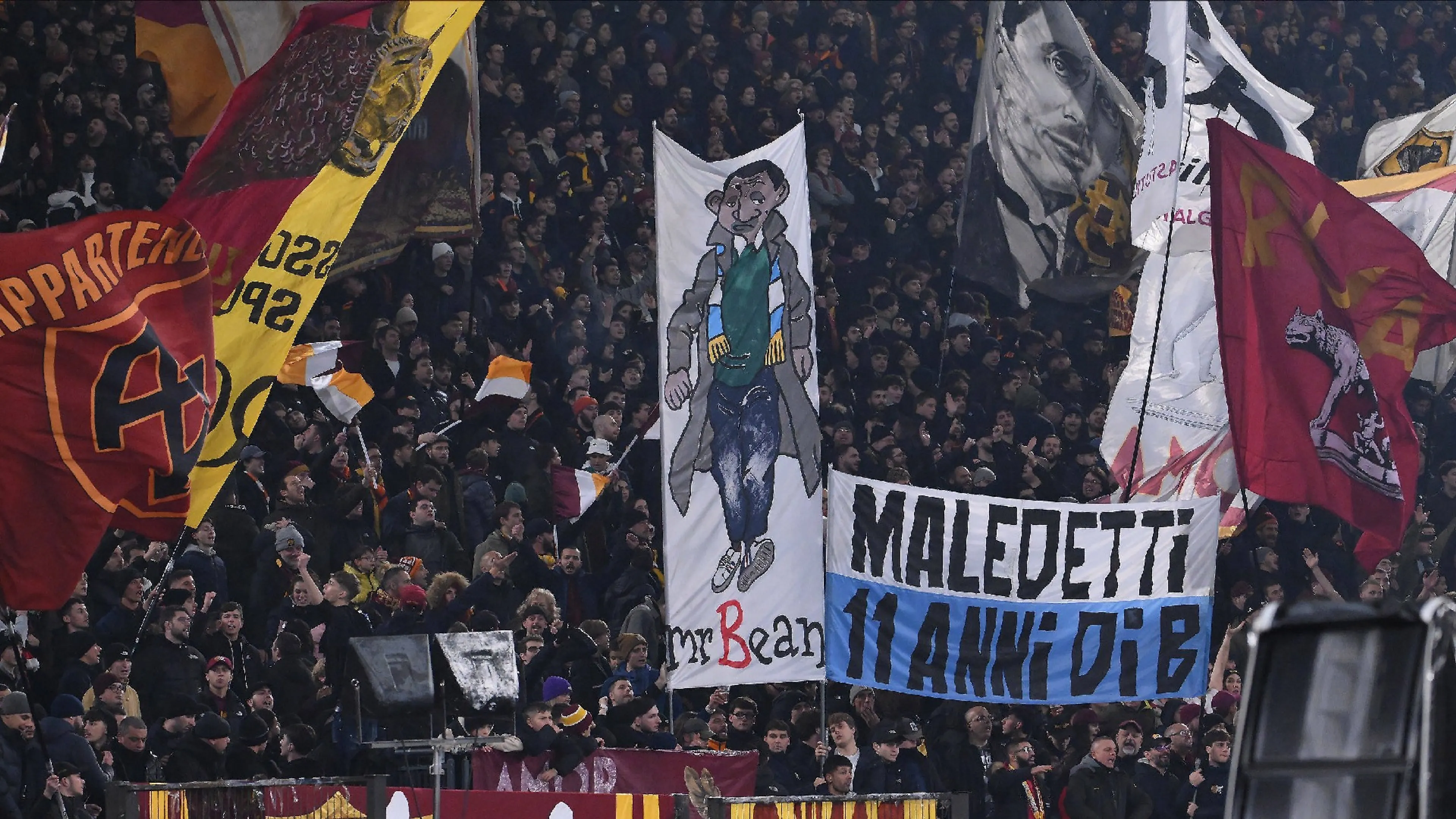 Striscione fascista esposto in Curva Sud: scoppia la polemica in Roma-Monza (FOTO)