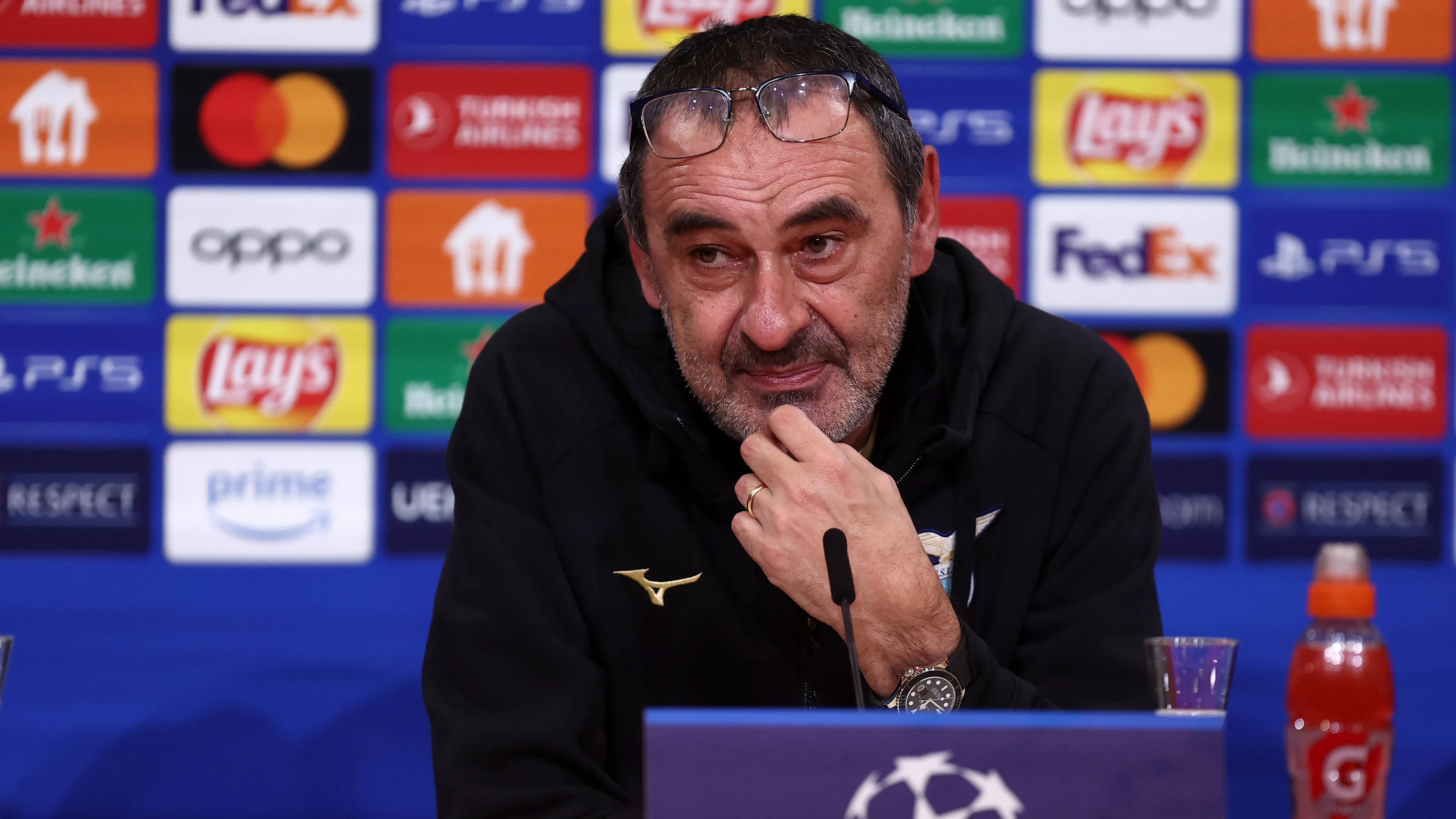 Lazio, Sarri parla delle difficoltà dei biancocelesti