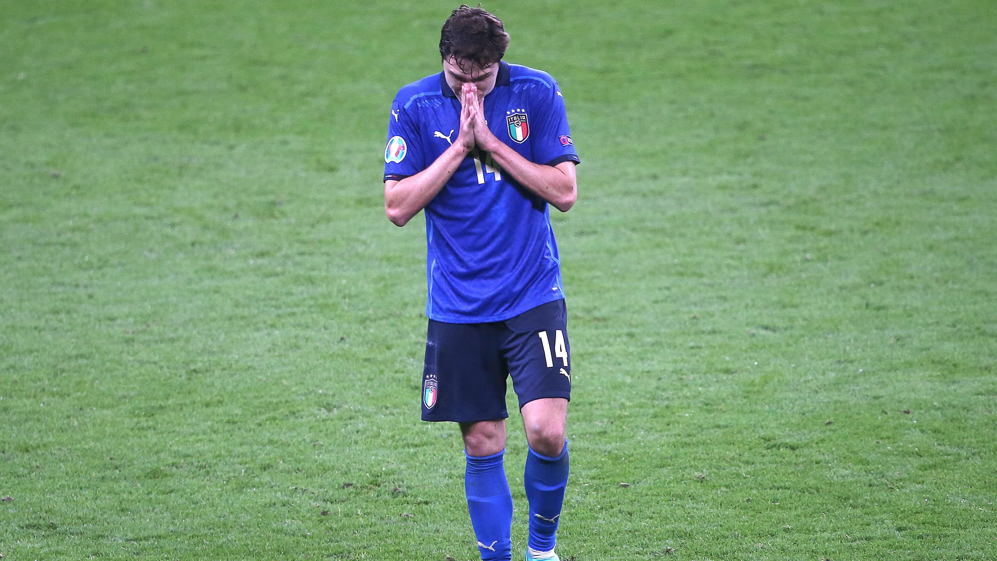 Federico Chiesa con la maglia azzurra