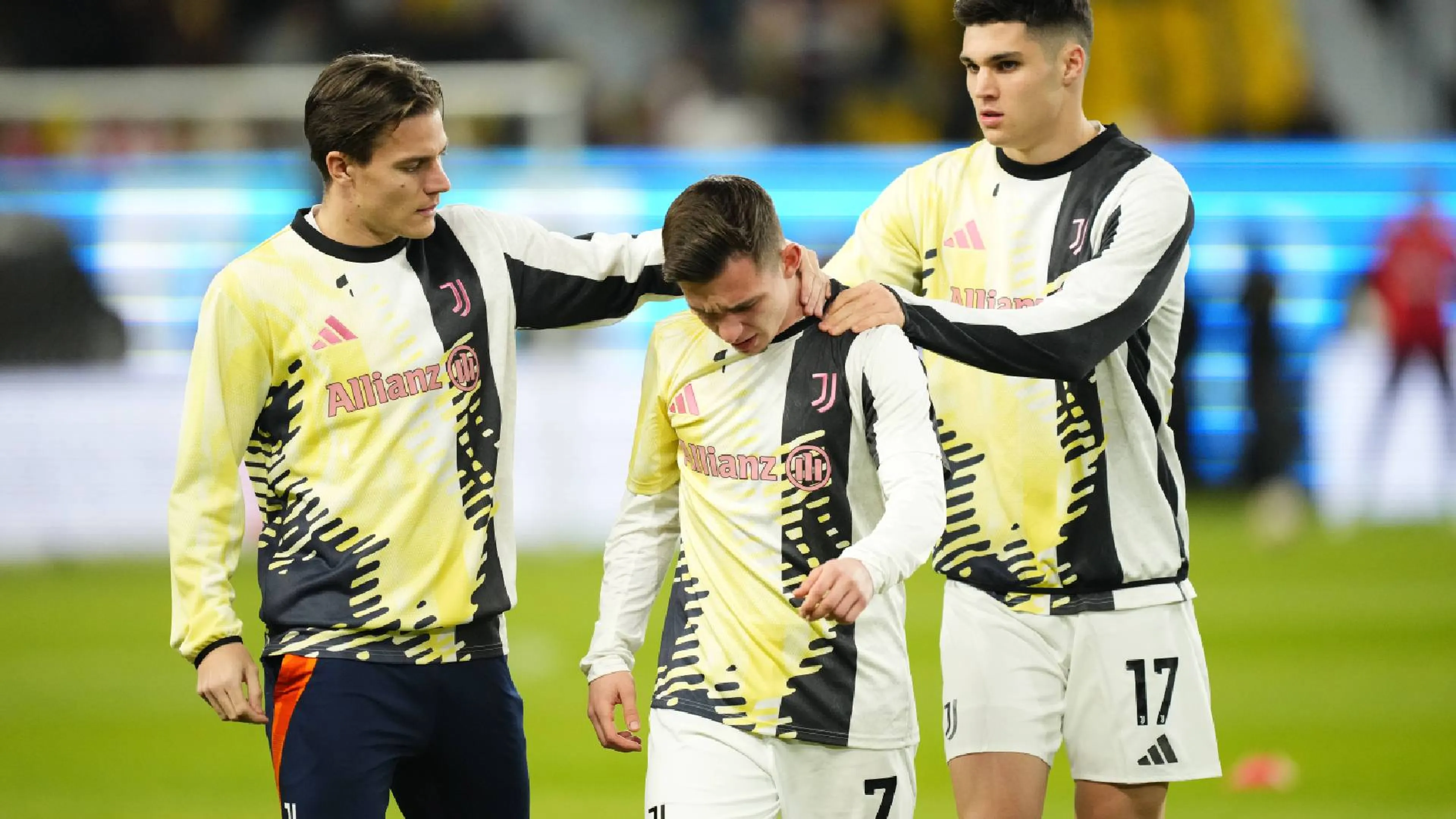 Copertina di Juventus, quando torna Conceicao? Lacrime all'uscita dal riscaldamento, le ultime sull'infortunio