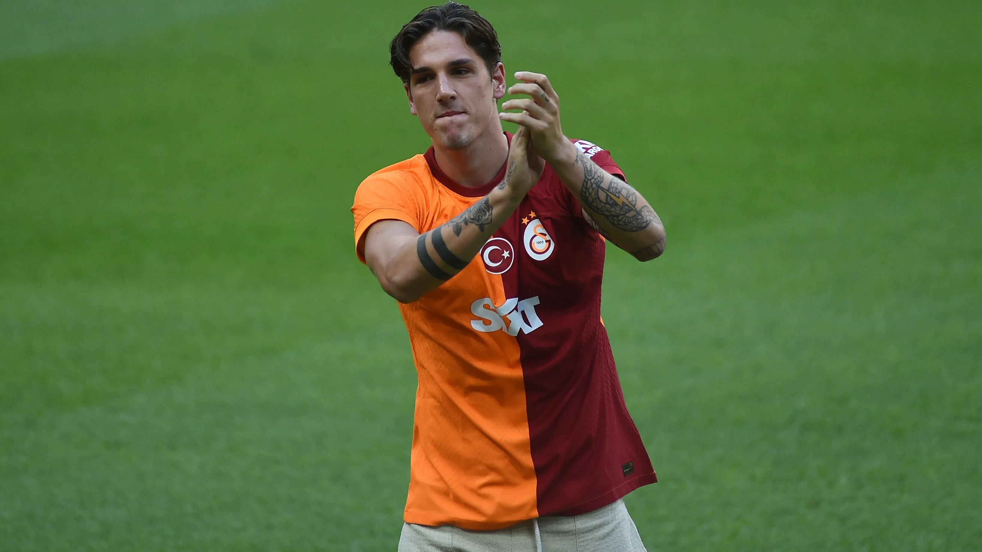 Zaniolo con la maglia del Galatasaray