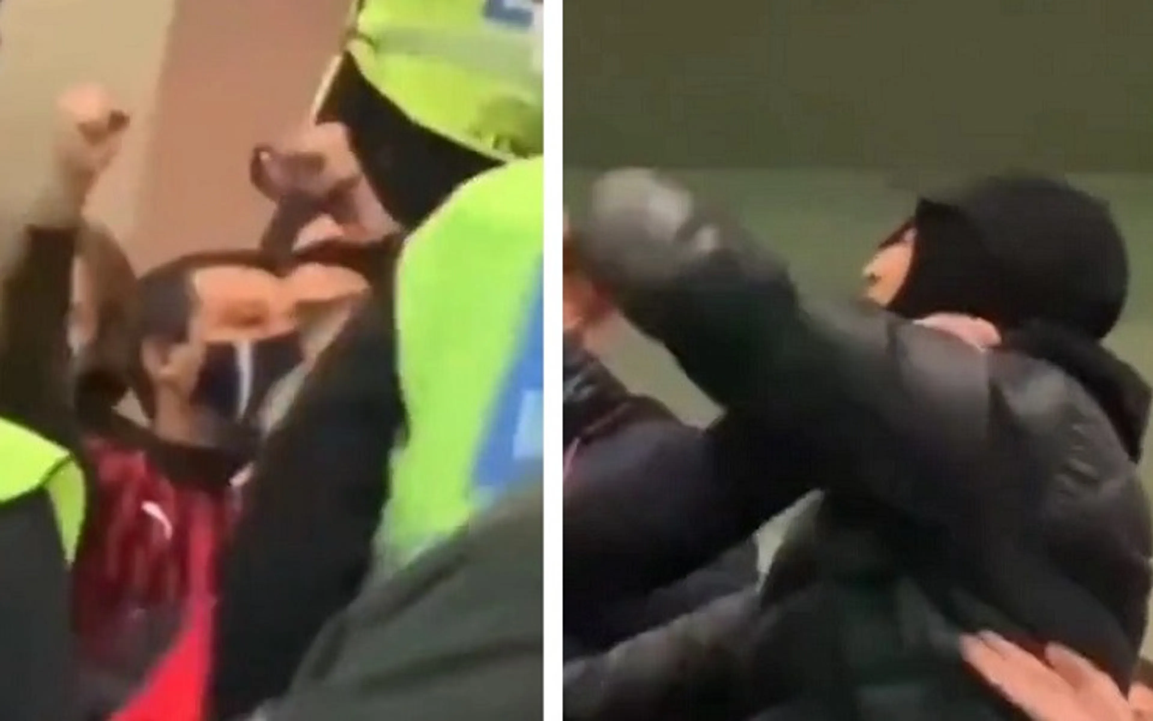 Copertina di Milan Inter, lite in tribuna vip tra Ghali e Salvini. Il rapper: “Buffone che c*** esulti?” (VIDEO)