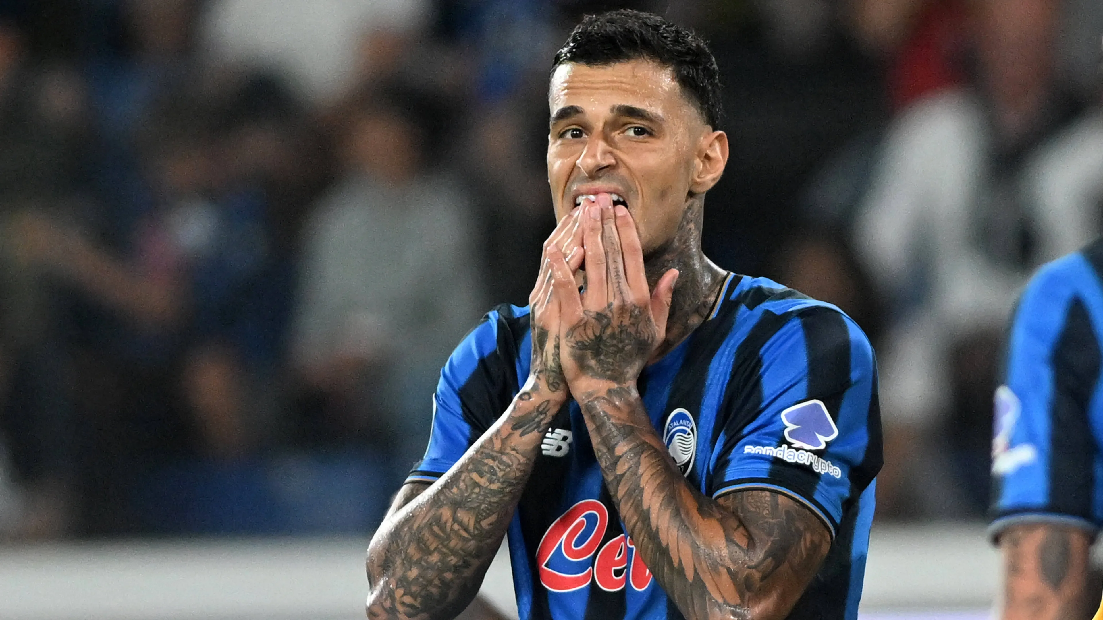 scamacca dell'atalanta infortunato