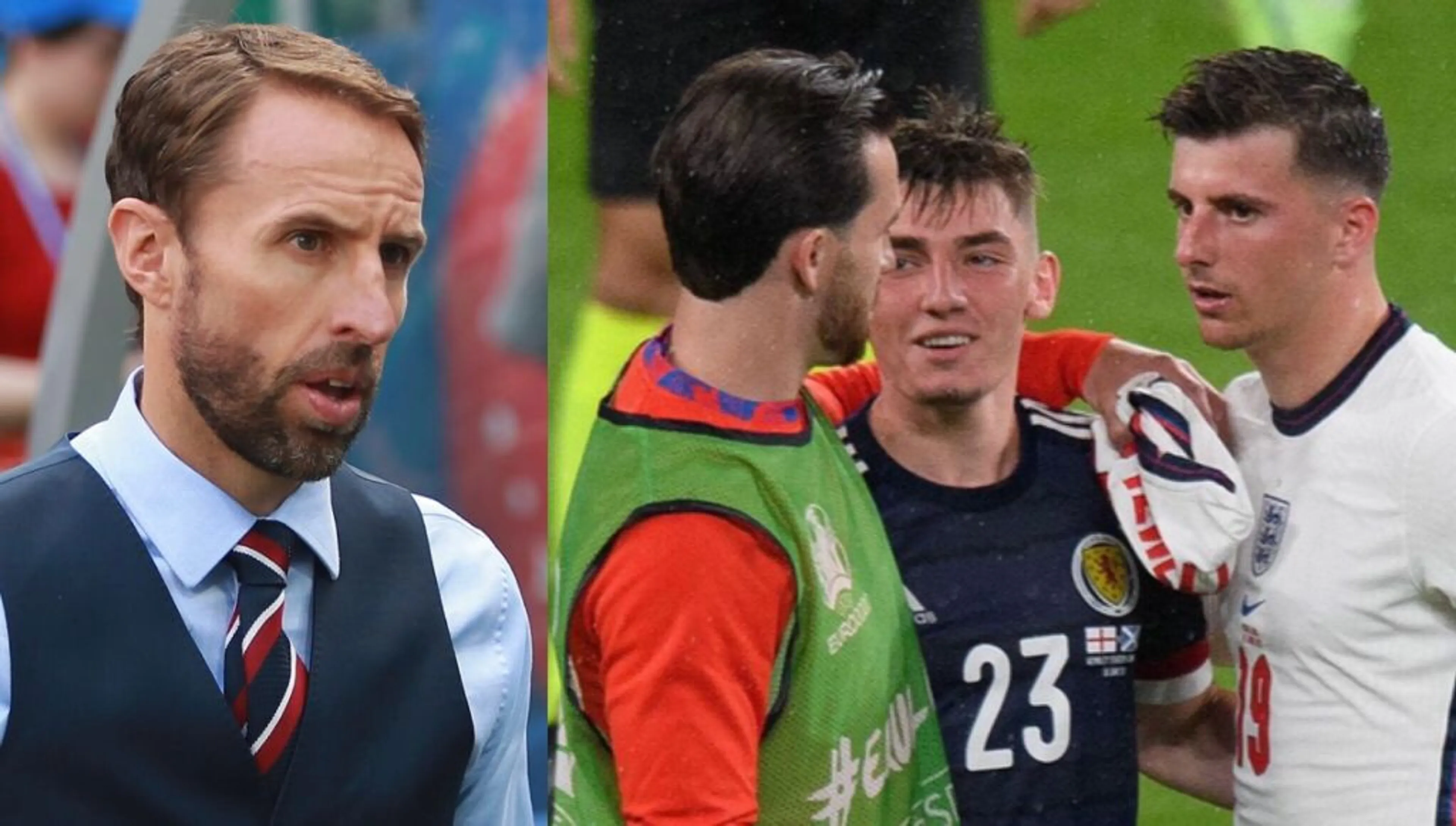 Copertina di EURO 2020 Abbracci a Gilmour Chilwell e Mount in isolamento