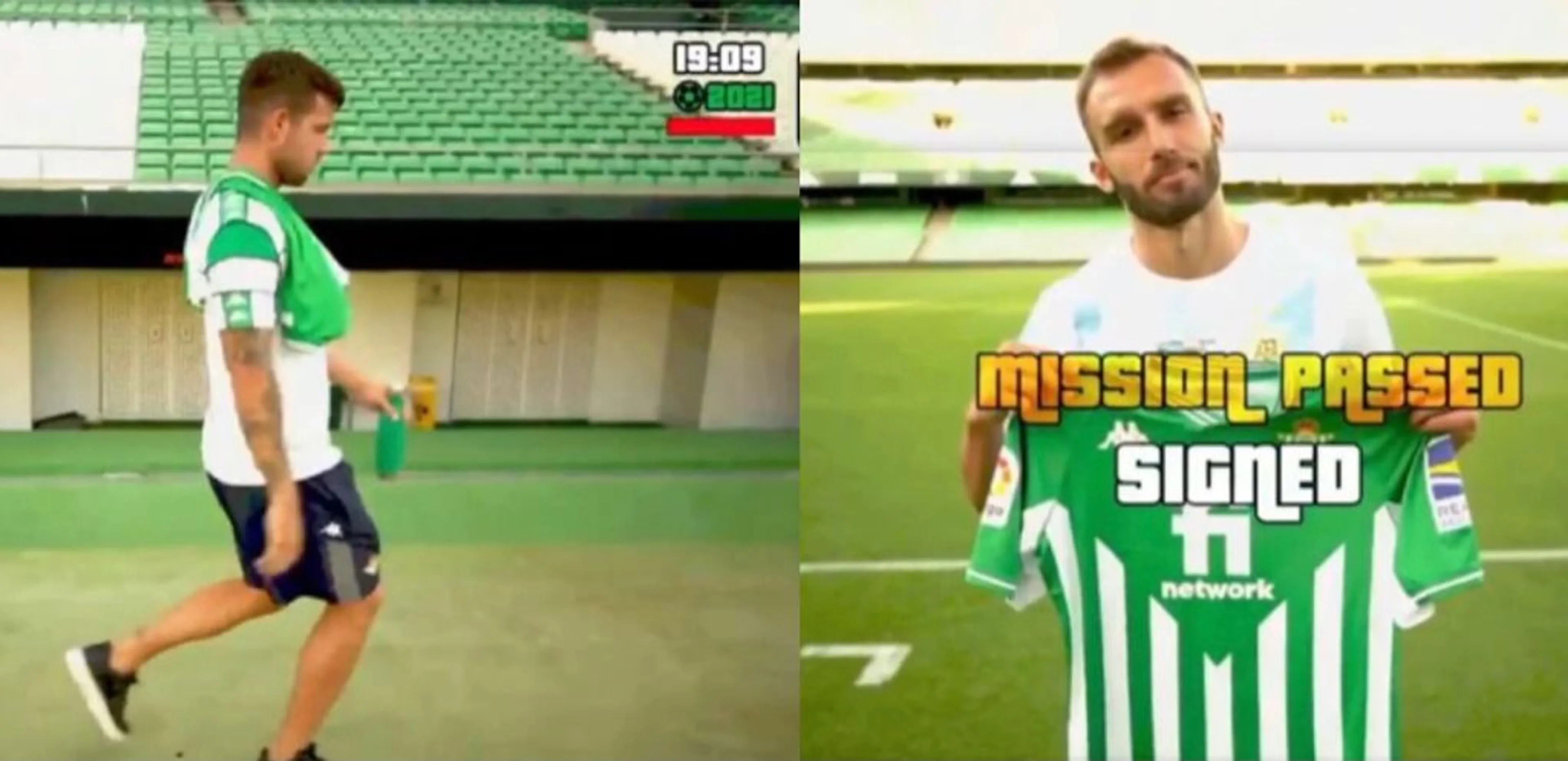 Copertina di “Grand Transfer Announcements”, la presentazione in stile GTA di Pezzella al Betis (VIDEO)