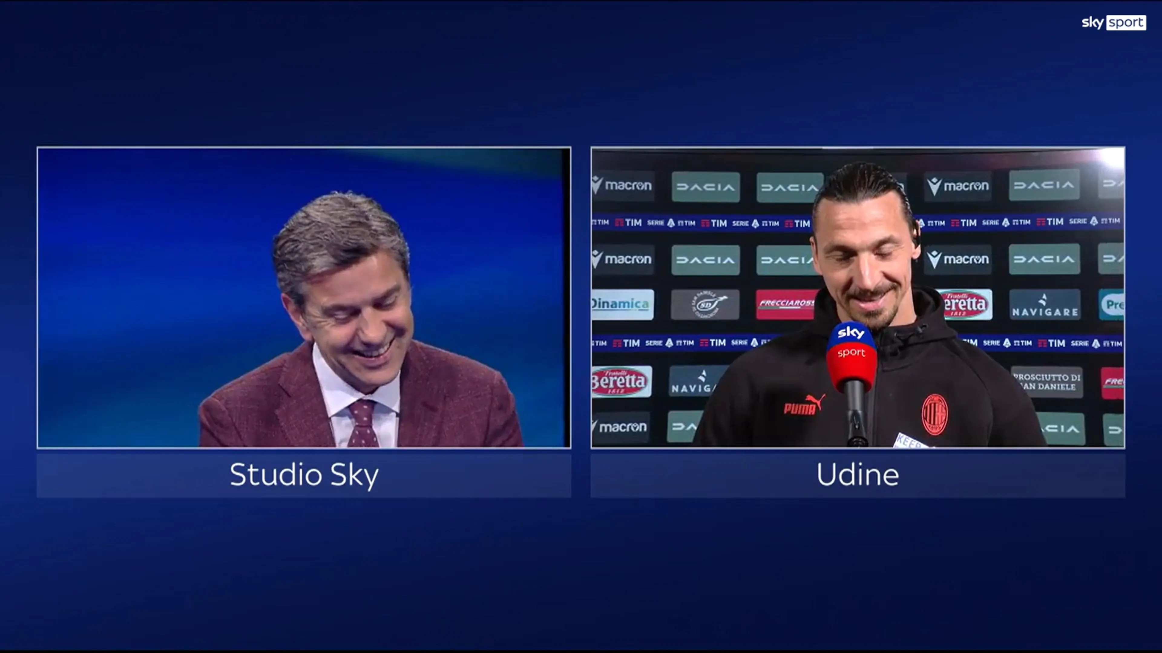 Copertina di Ibra diventa il marcatore più anziano della serie A e sfotte Costacurta in diretta a Sky Sport