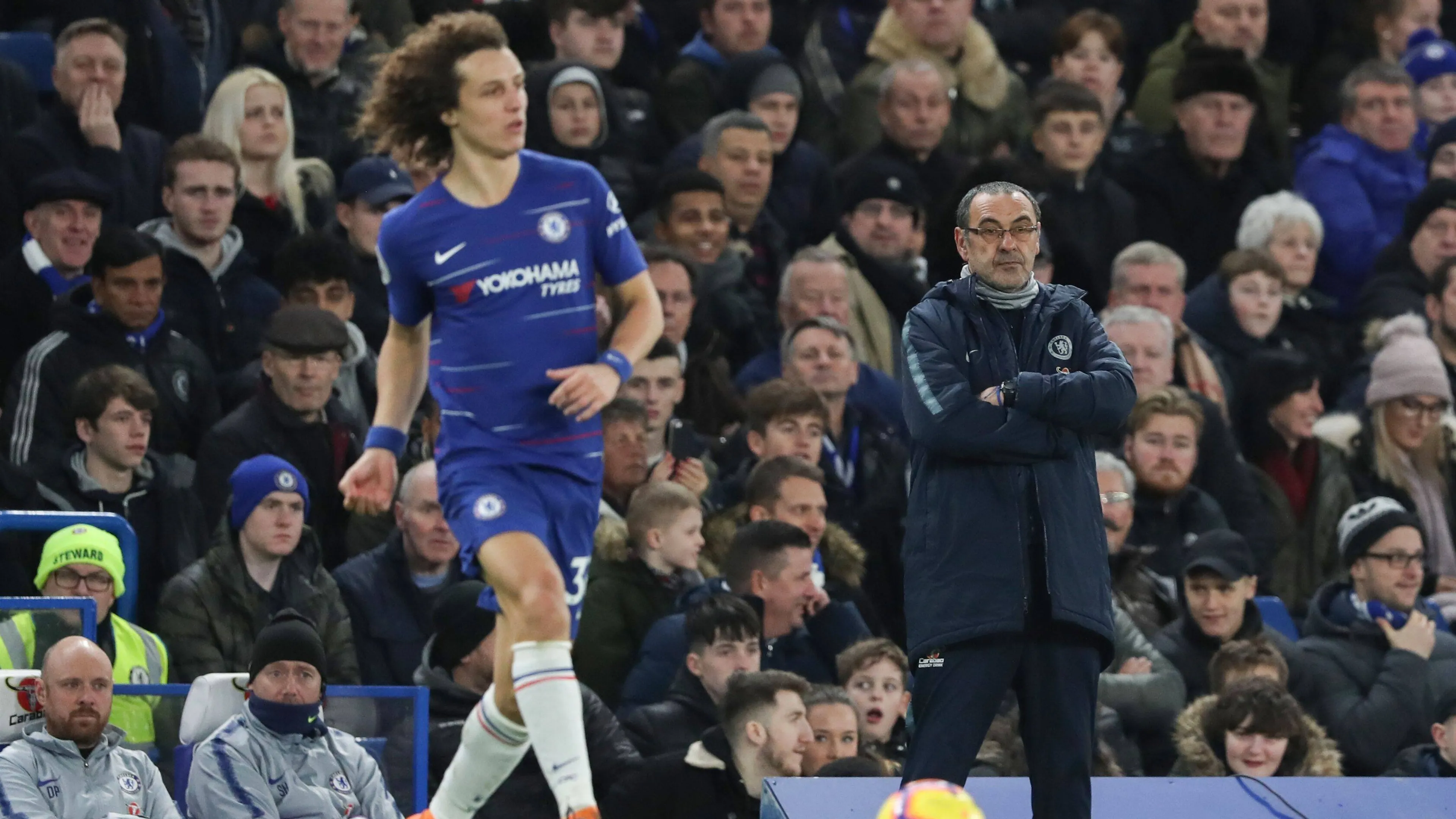 David Luiz sfida la Juve e racconta un aneddoto su Sarri: Dovevo coprirmi la faccia"