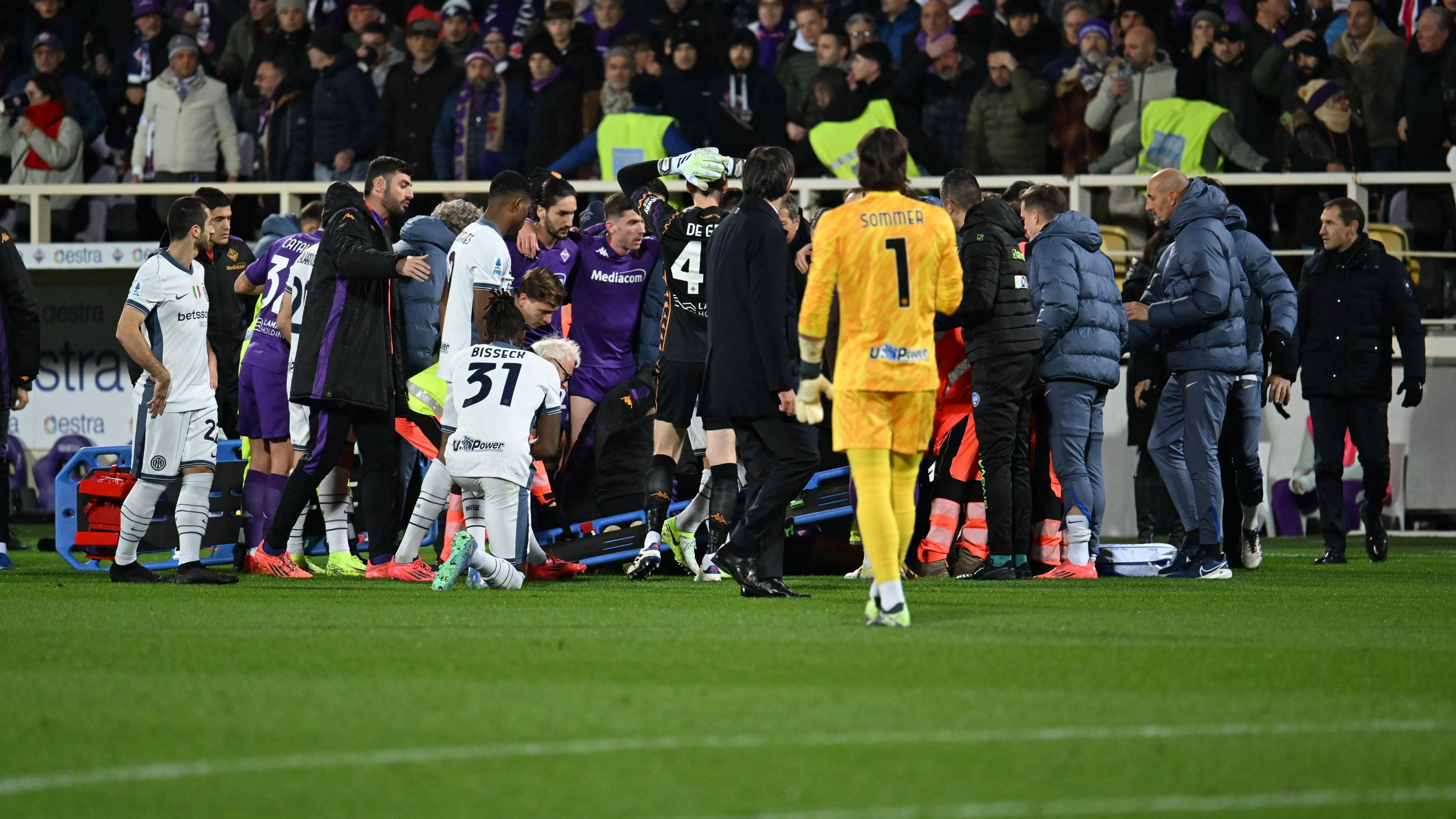 Edoardo Bove colpito da malore in Fiorentina-Inter del 1 dicembre 2024