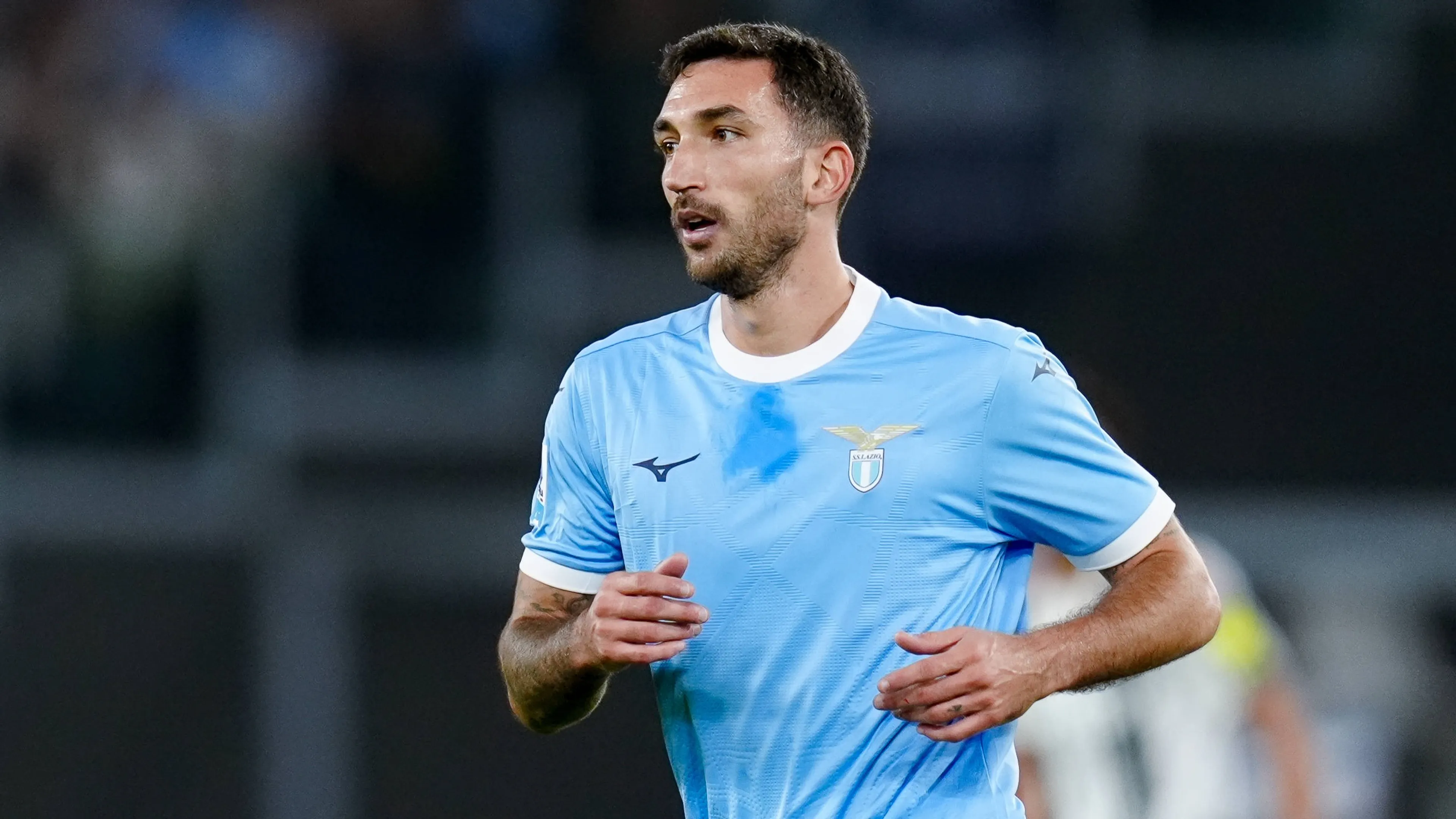 Danilo Cataldi nel prepartita di Lazio-Cagliari