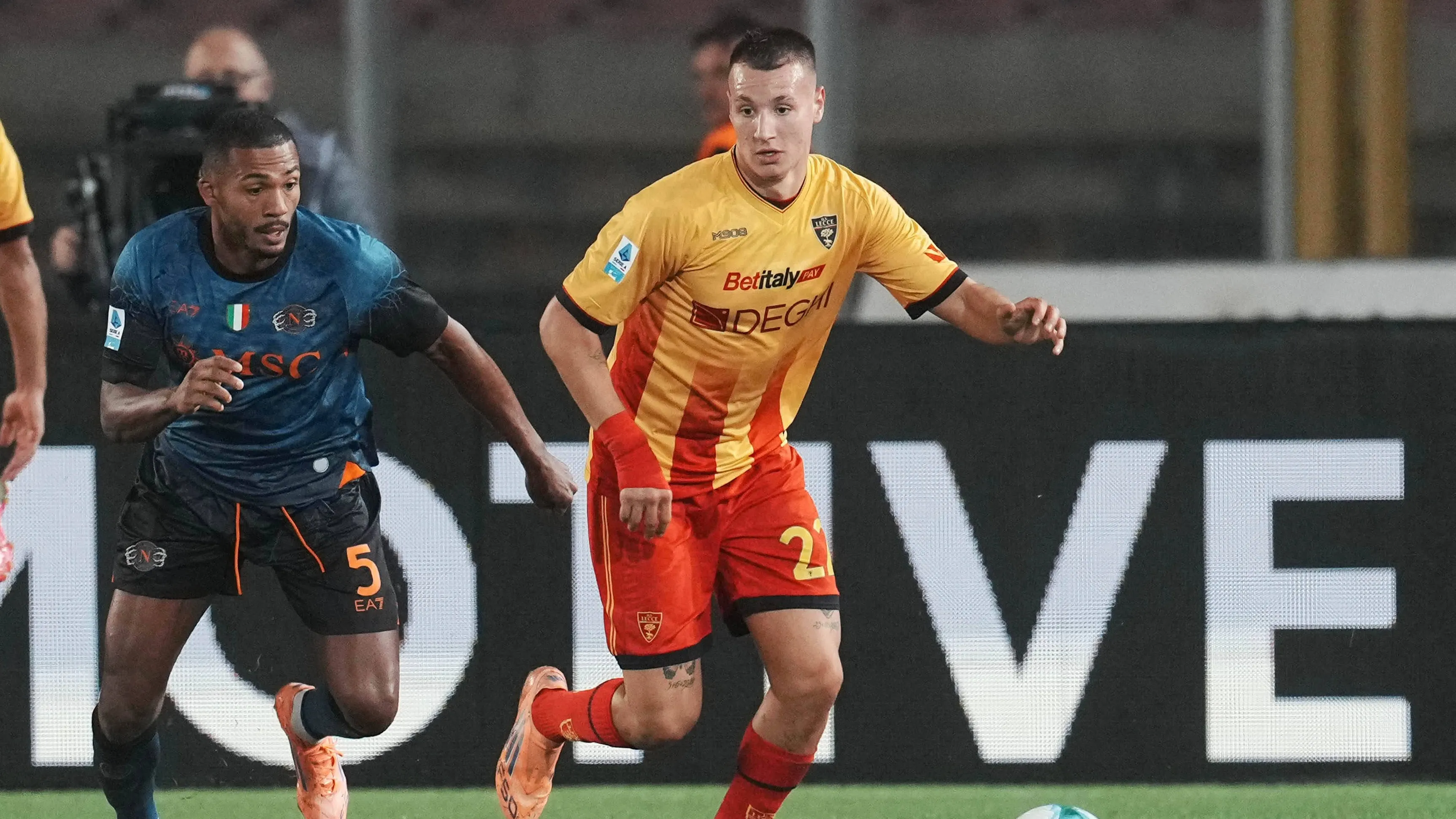 Francesco Camarda, attaccante del Lecce in prestito dal Milan