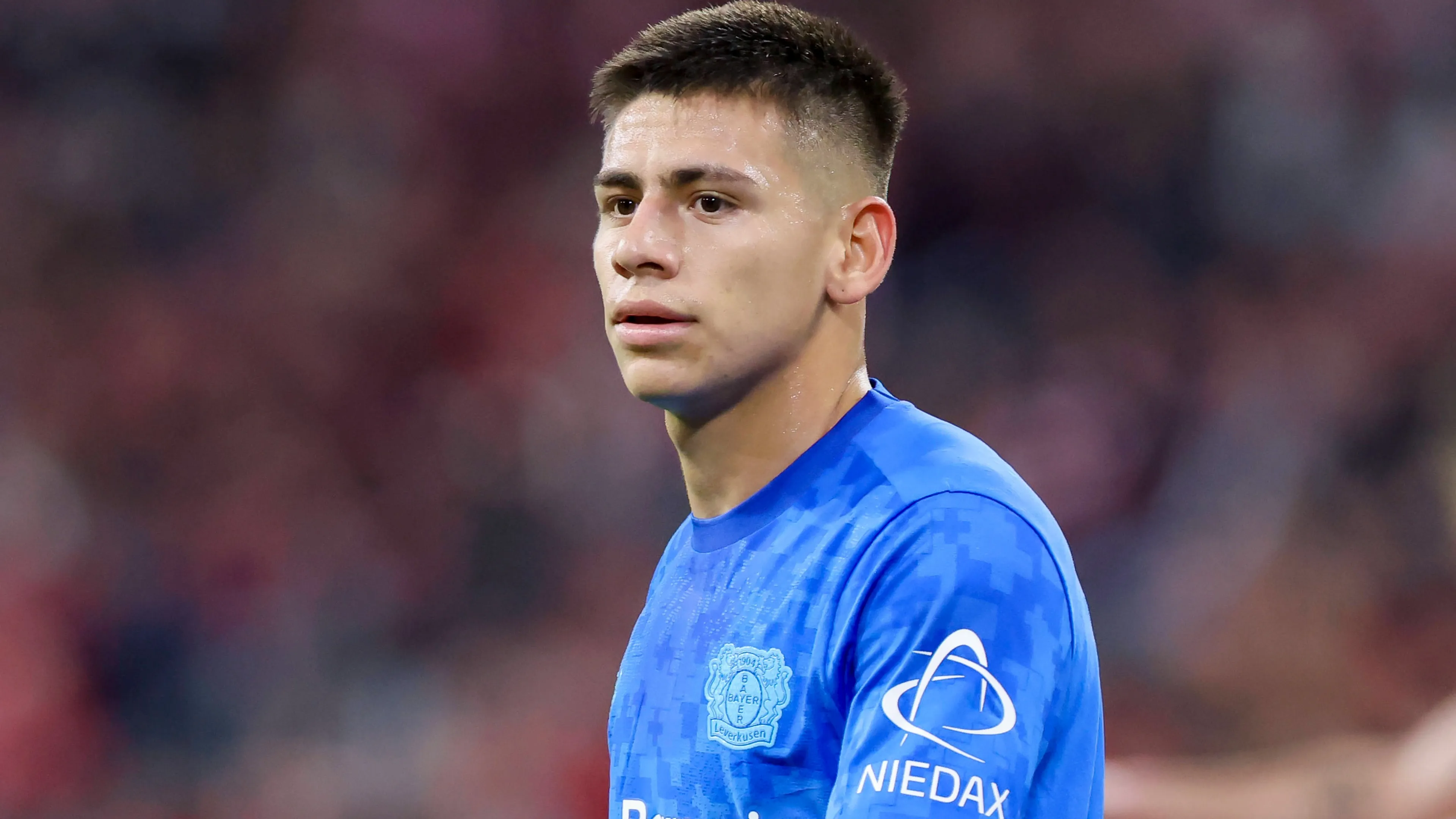 Claudio Echeverri, arrivato al Bayer Leverkusen in prestito dal Manchester City