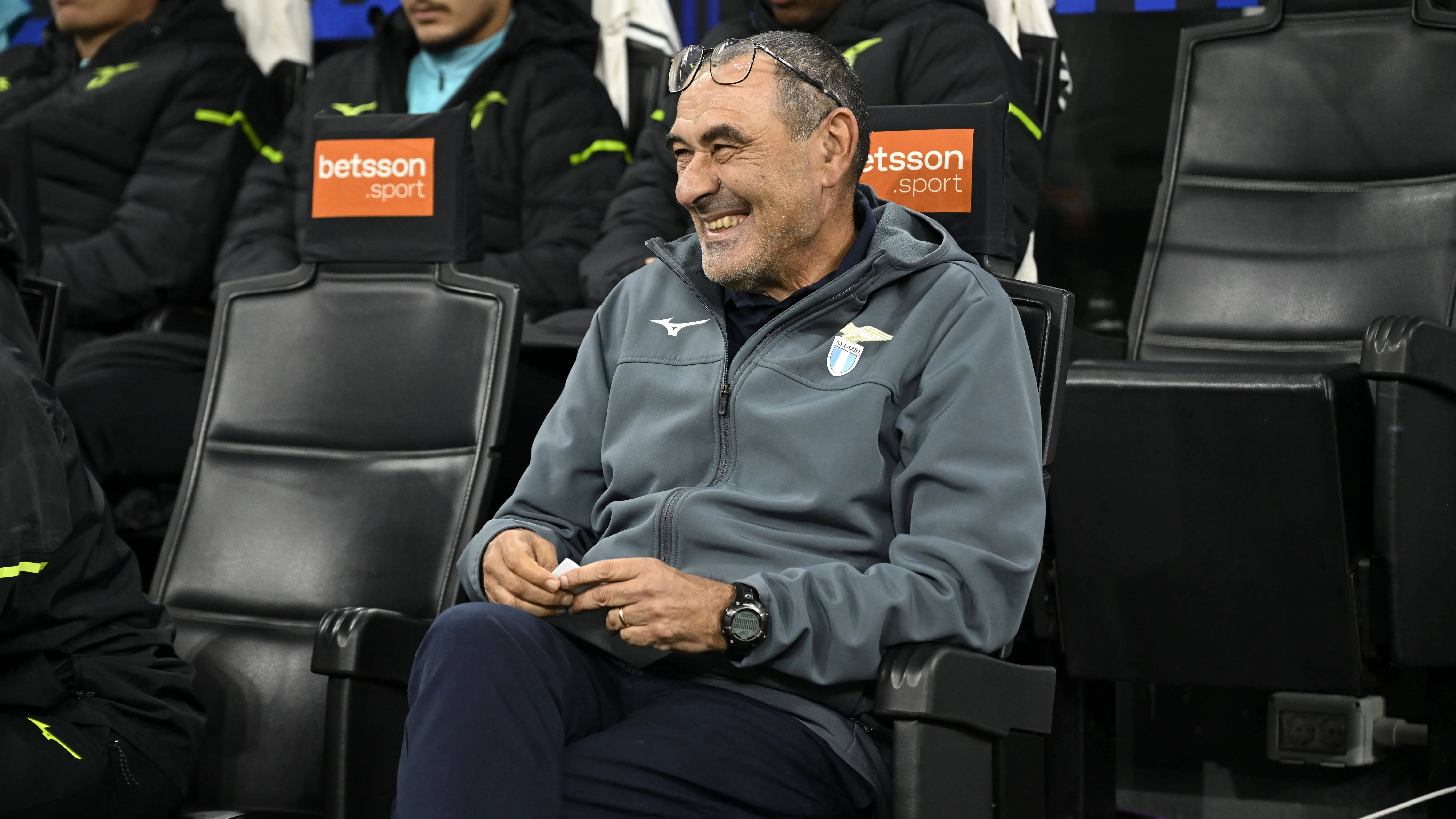 L'allenatore della Lazio Maurizio Sarri