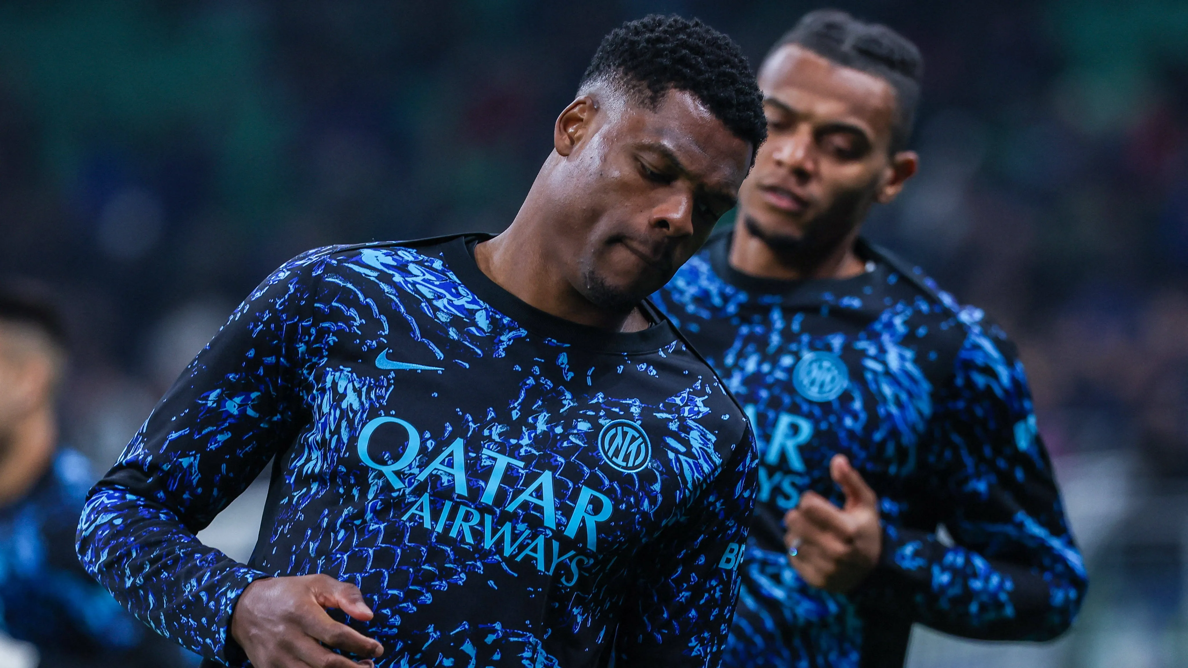 Inter, Dumfries a forte rischio per il derby