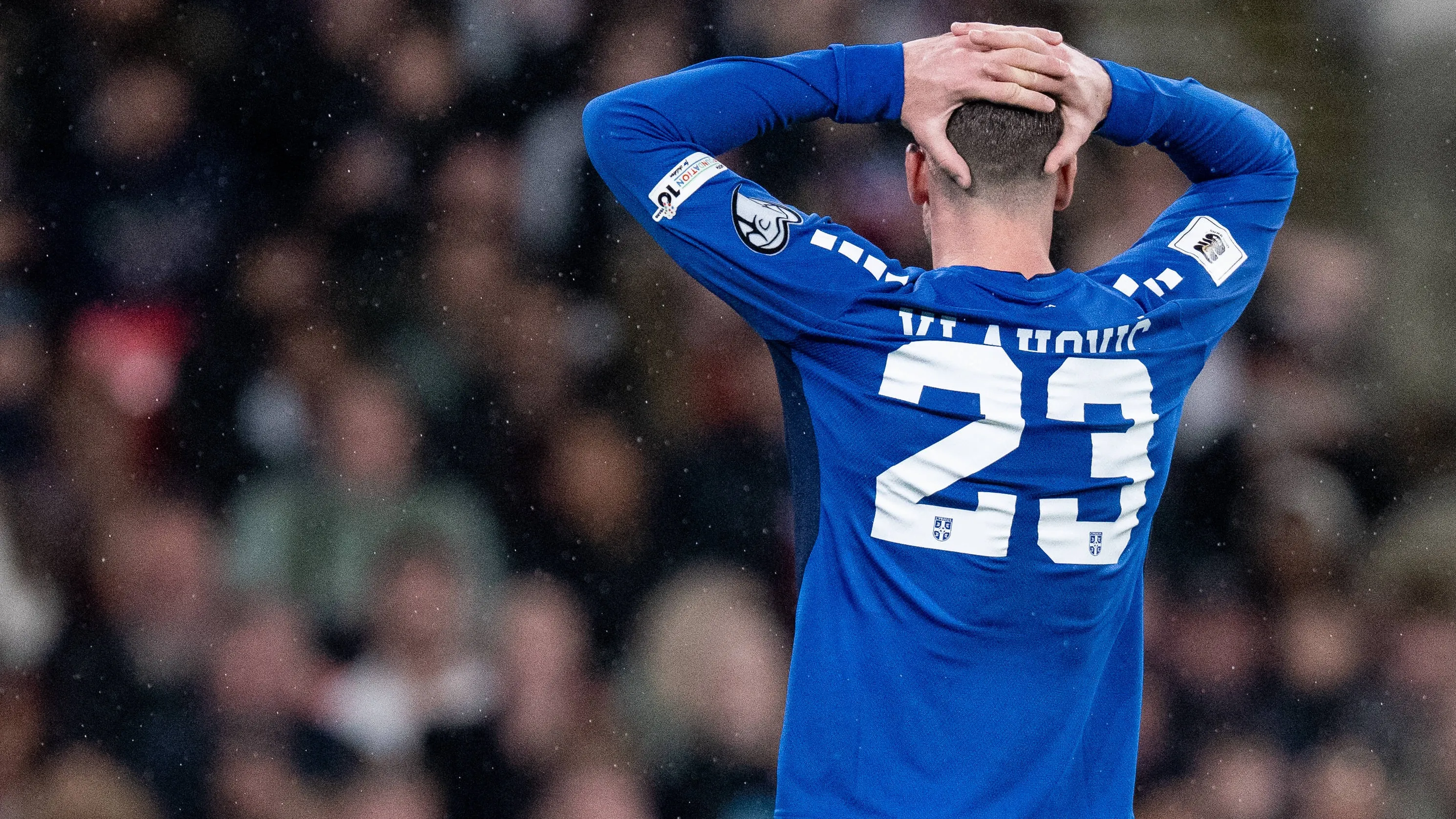 Vlahovic alle prese con un problema all'adduttore