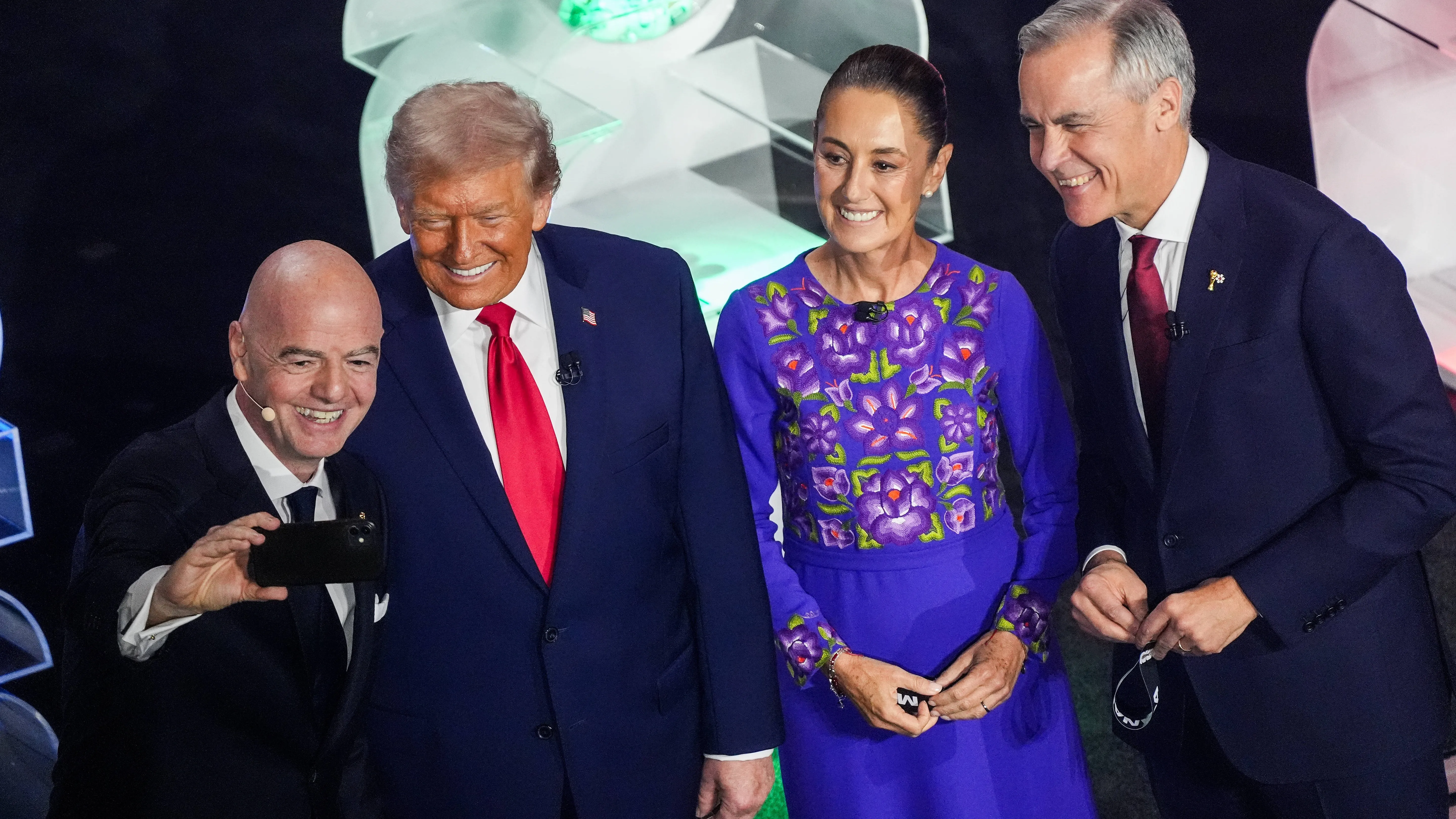 Gianni Infantino con il presidente Usa Donald Trump