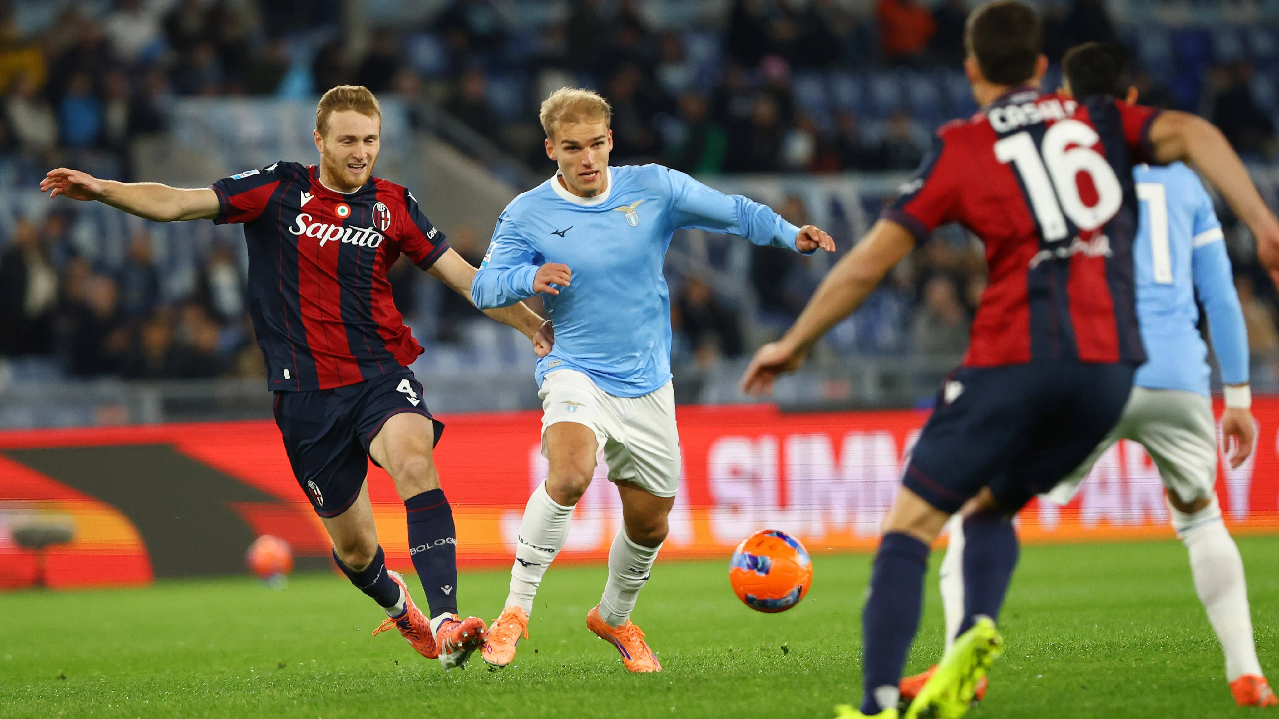 Gustav Isaksen contro il Bologna