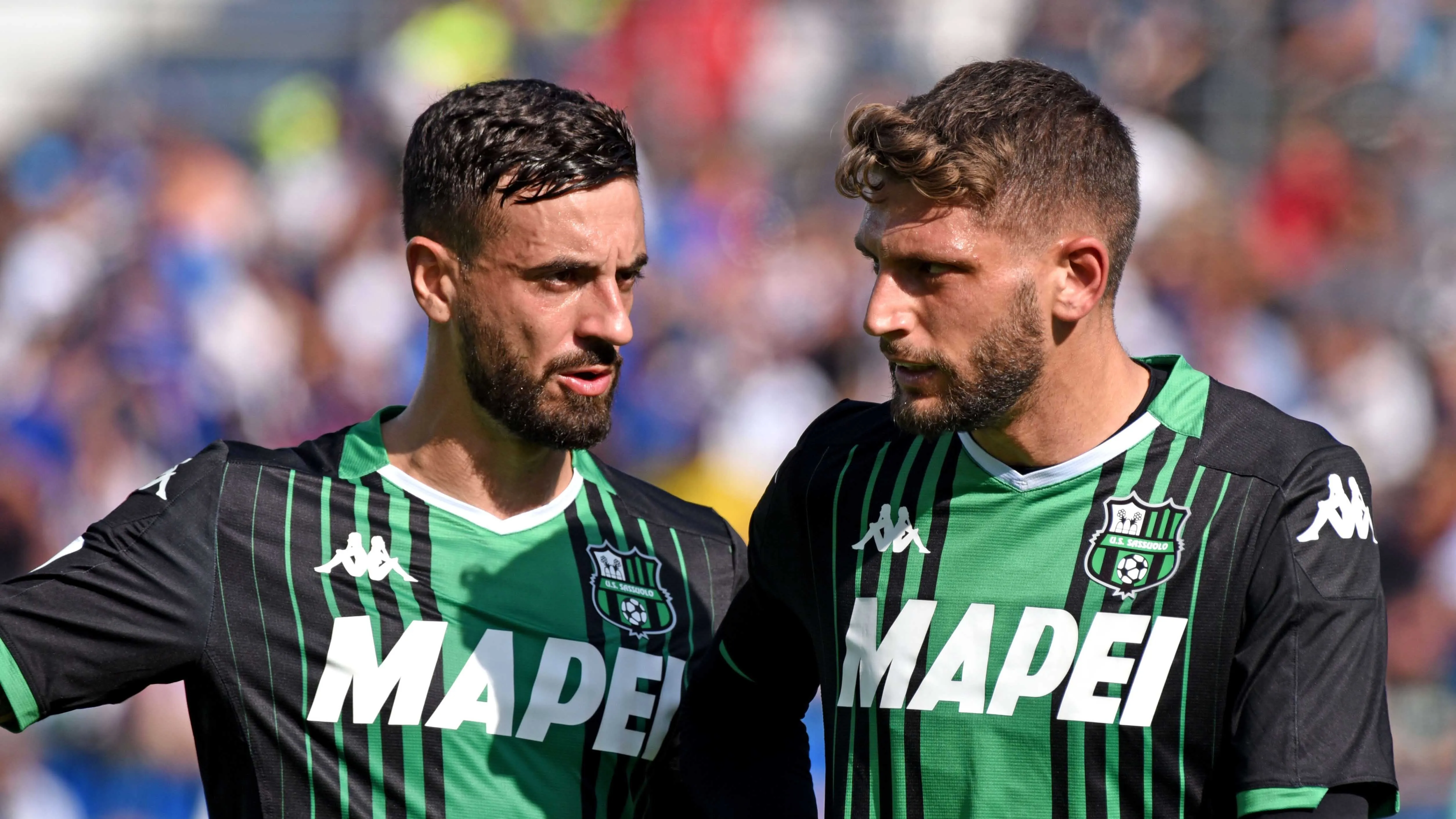 Caputo e Berardi con la maglia del Sassuolo