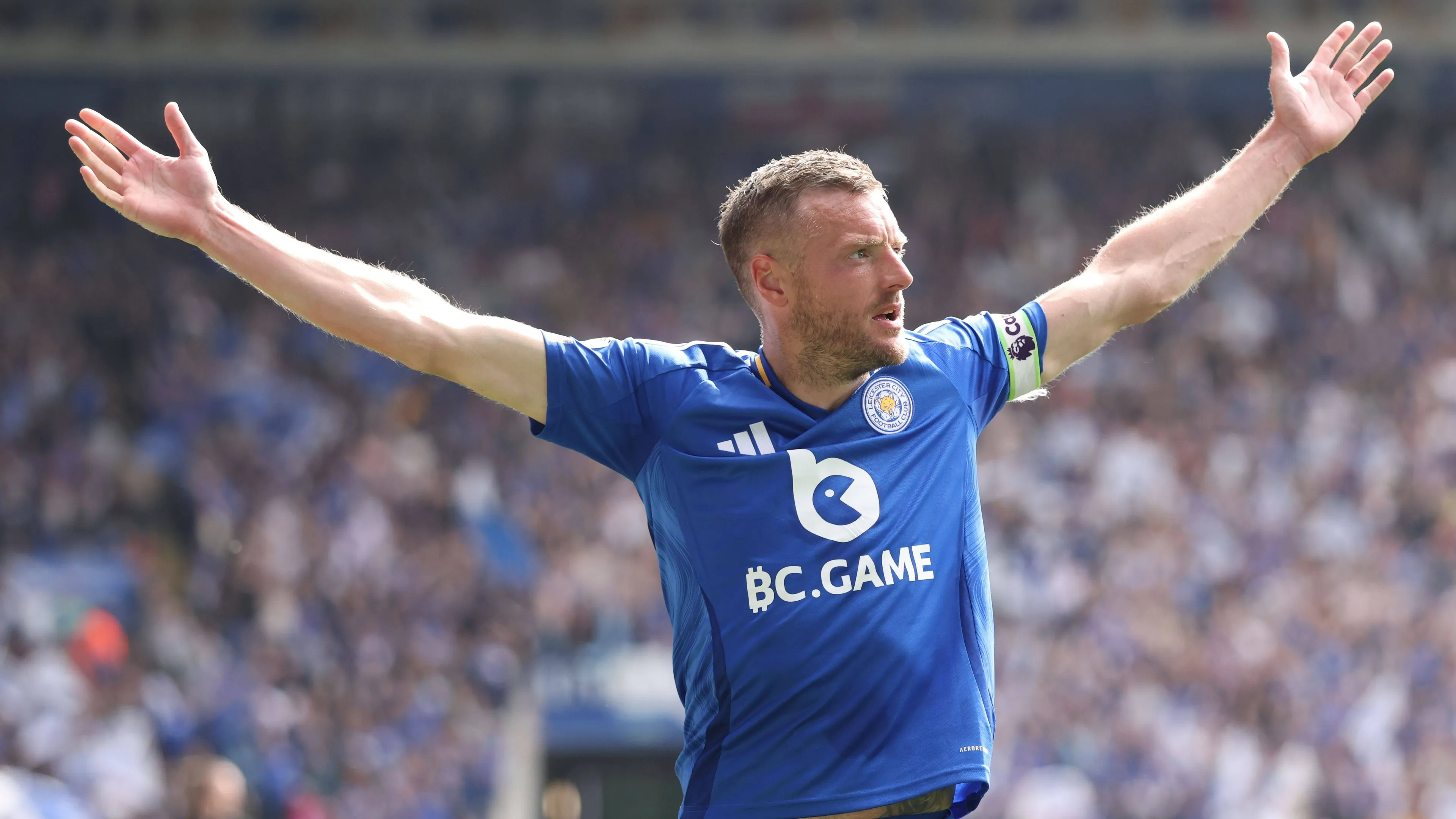 Jamie Vardy in maglia Leicester