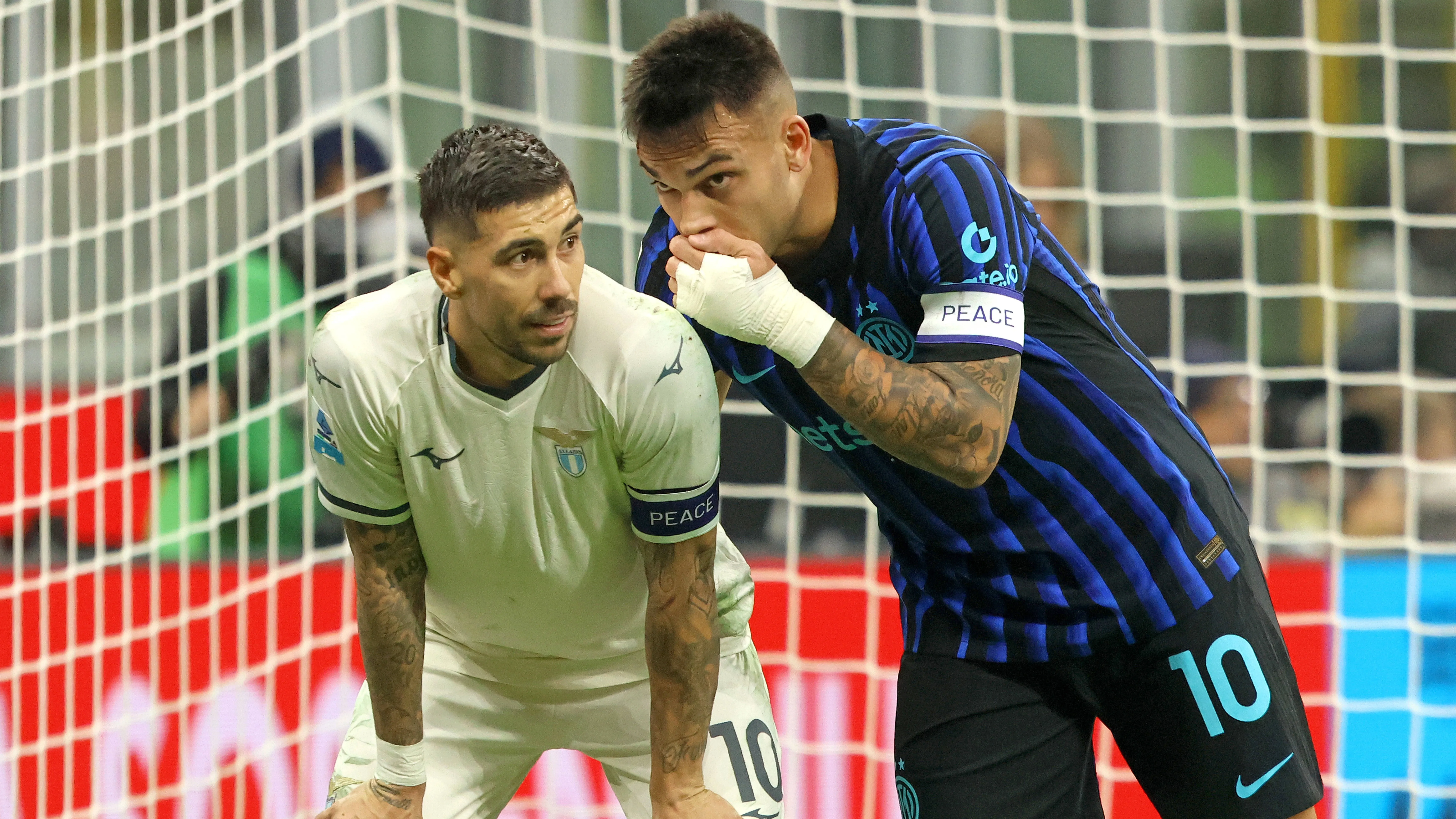 lautaro martinez dell'inter e zaccagni della lazio parlano