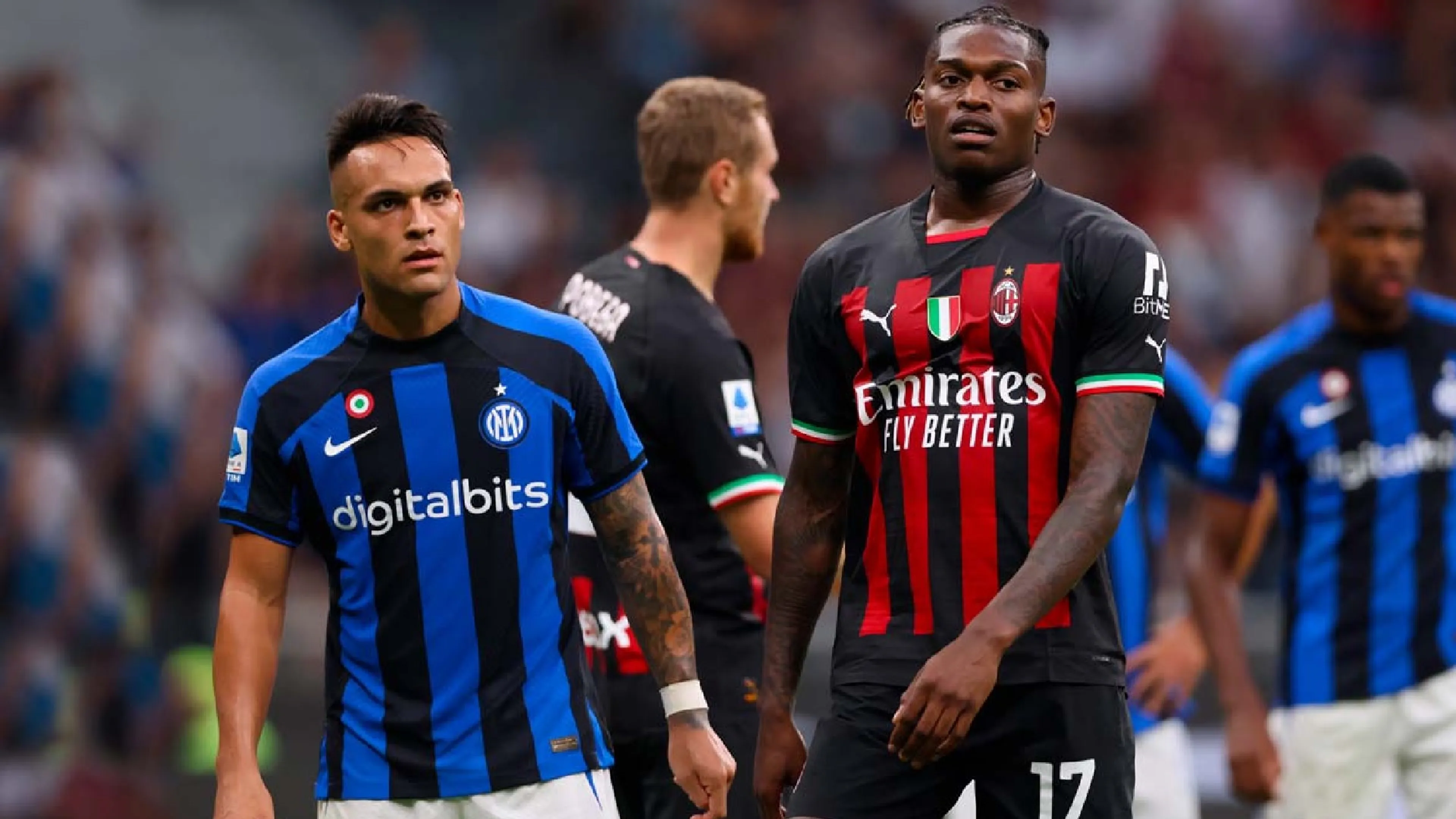 Copertina di "Lautaro titolare in qualsiasi big, Leao è un comprimario". Parolo confronta le stelle di Inter e Milan