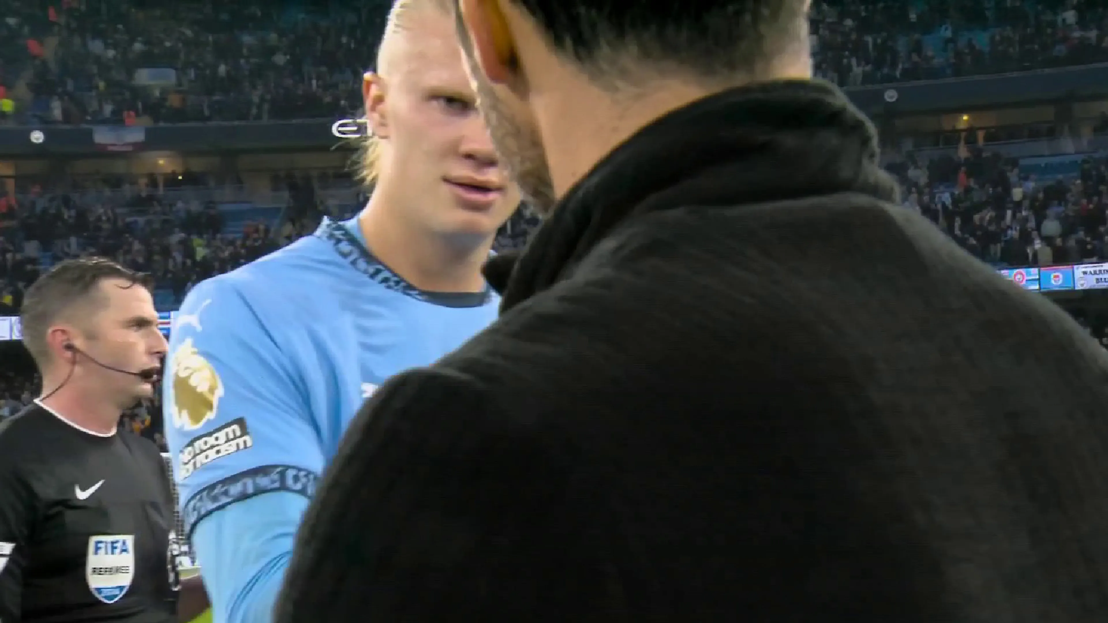 Copertina di Scintille in City-Arsenal, Haaland ne ha per tutti: insulti ad Arteta e a Gabriel Jesus (VIDEO)