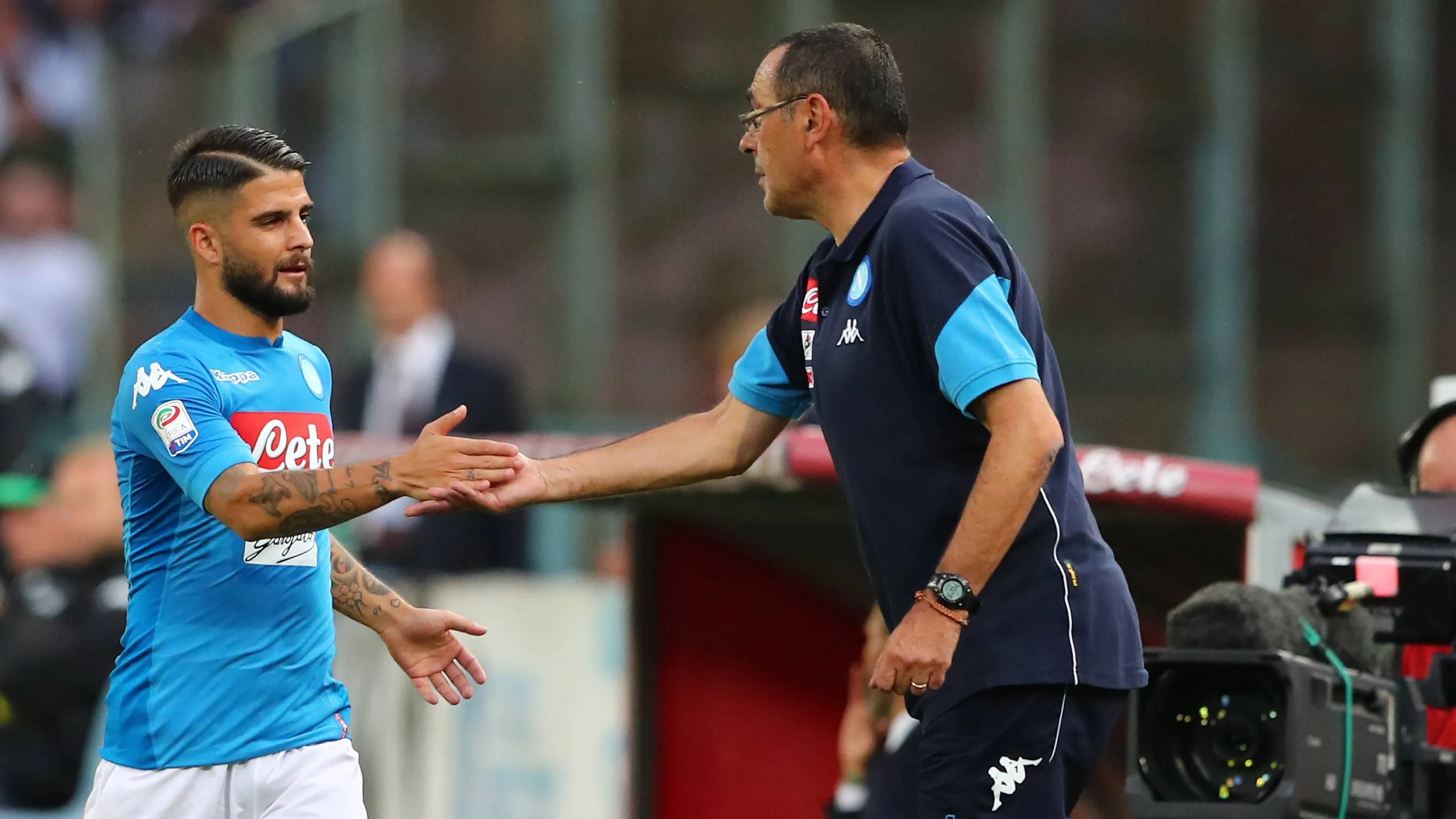 Insigne e Sarri ai tempi del Napoli