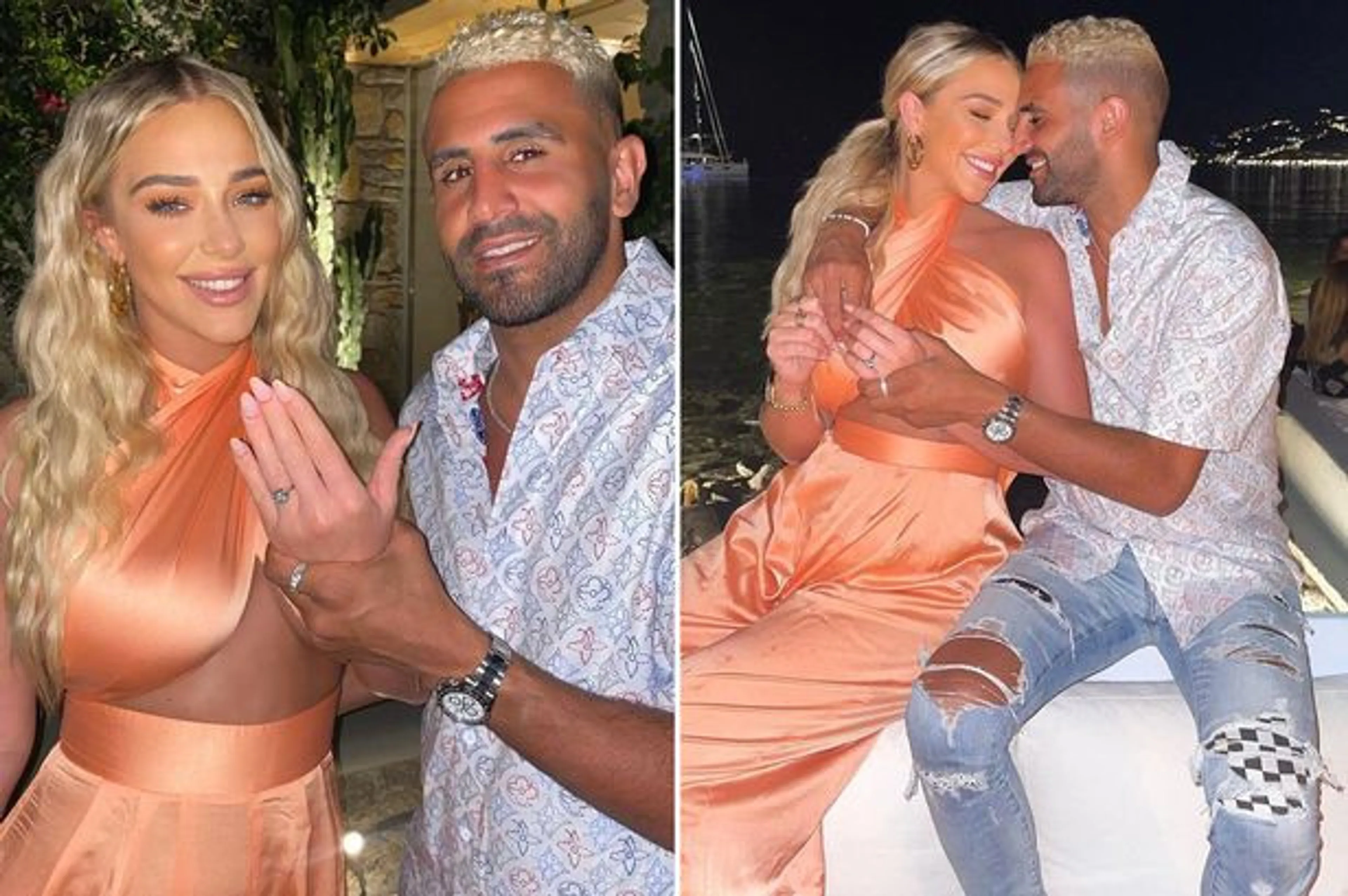 Copertina di Mahrez chiede la mano alla fidanzata e non bada a spese, l’anello vale una fortuna