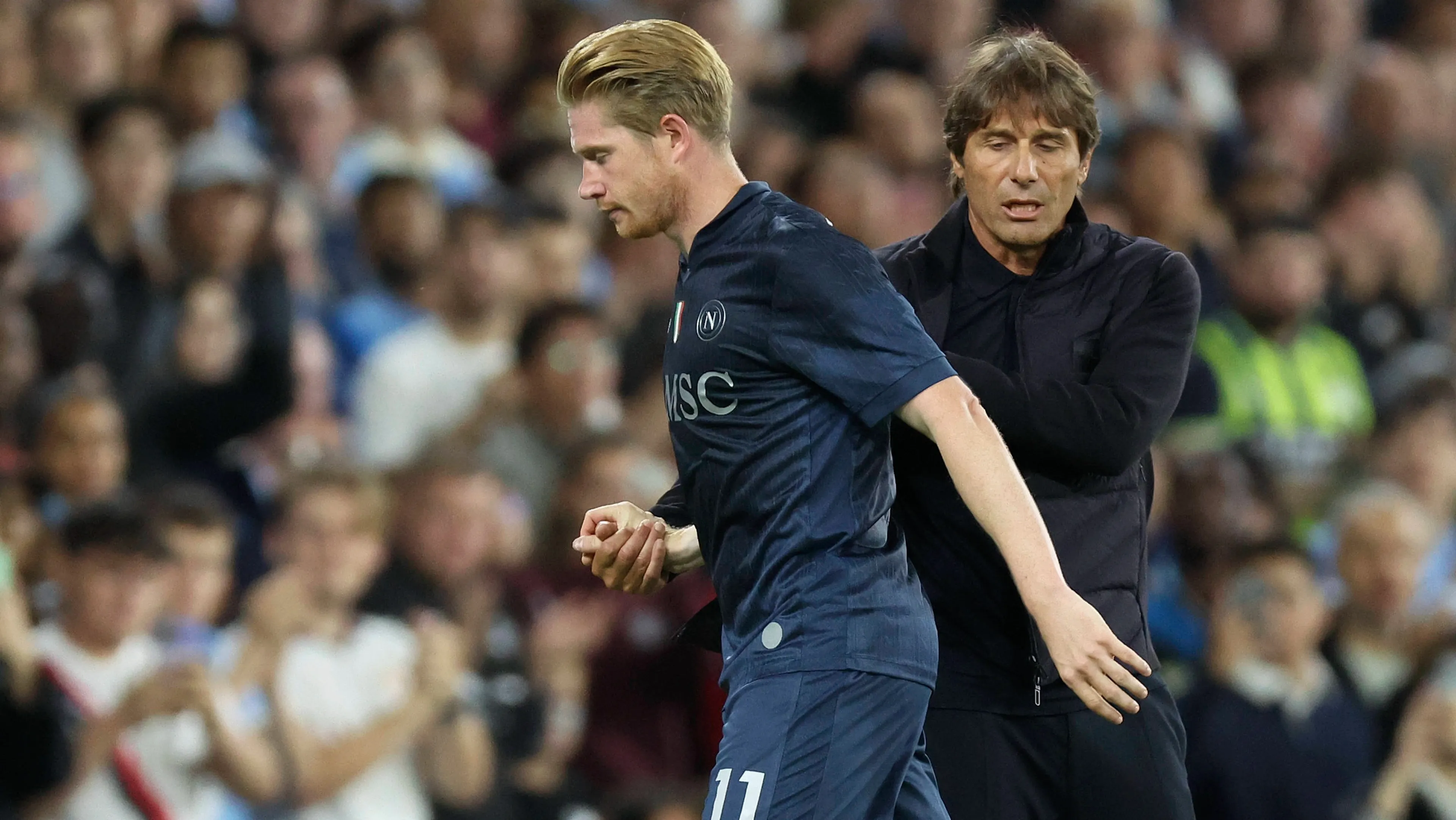 Manchester City-Napoli, De Bruyne sostituito dopo 25 minuti: cos'è successo