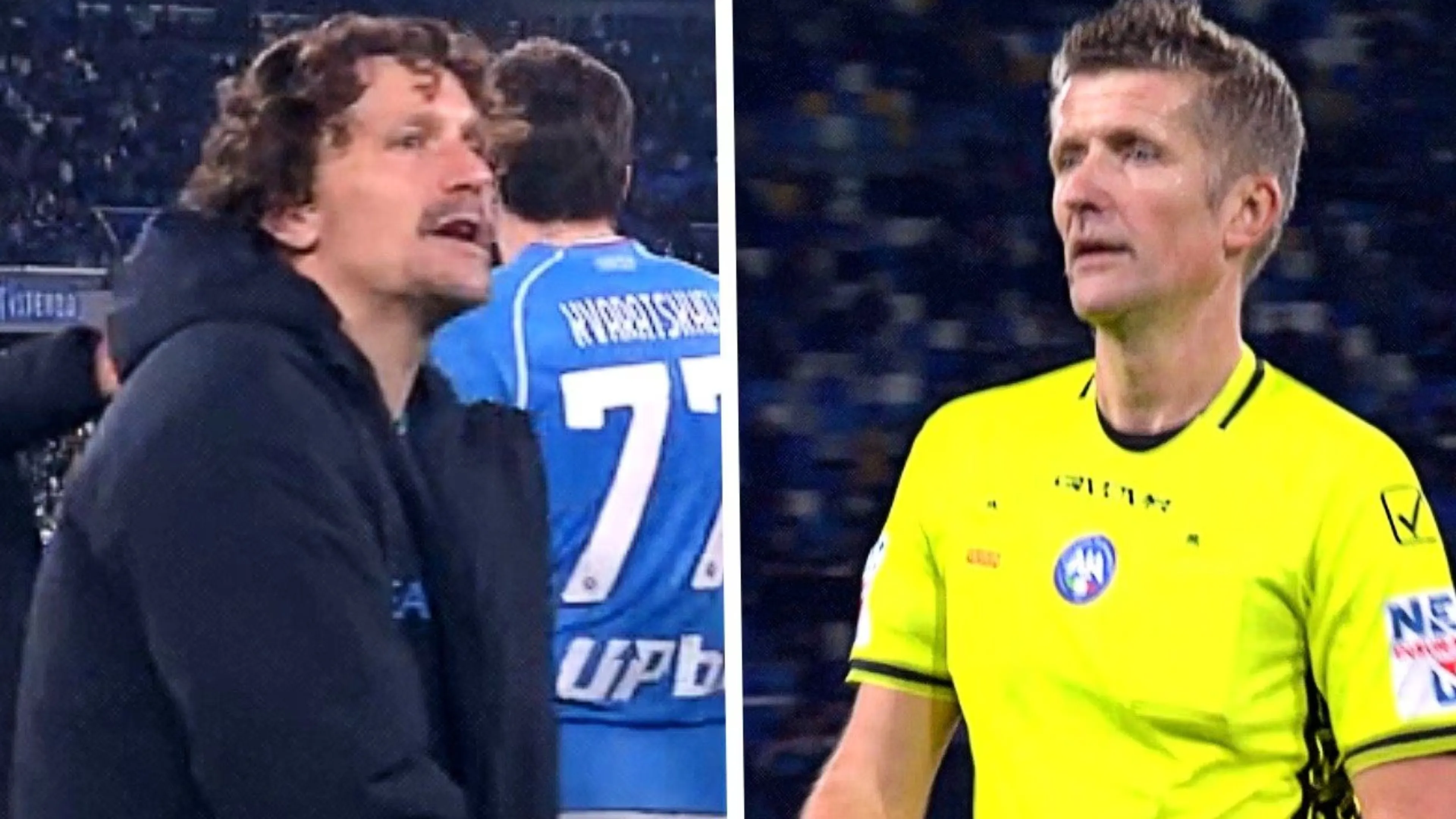 Mario Rui polemico con Orsato: la frase urlata all'arbitro al termine di Napoli-Torino
