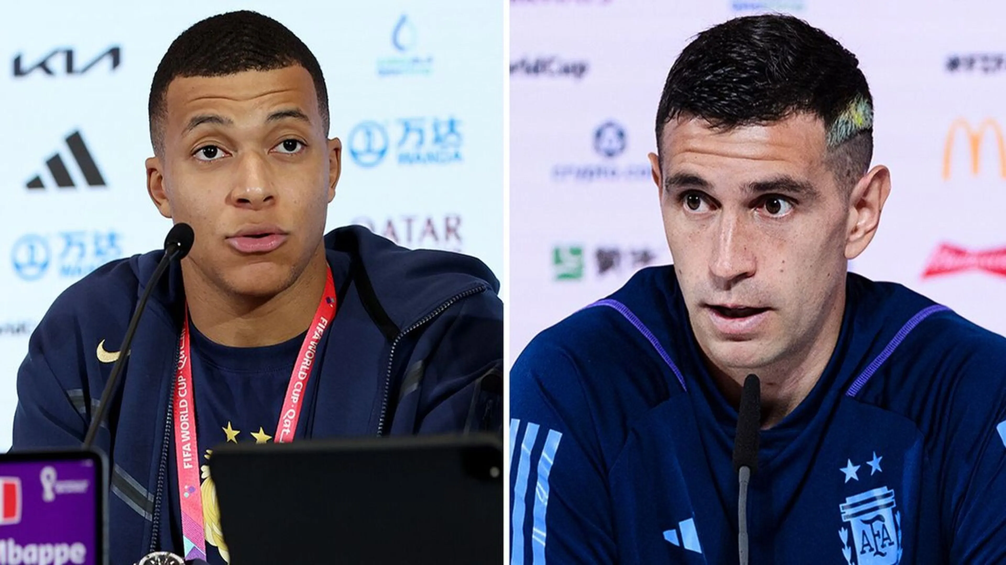 Copertina di Argentina-Francia, Martinez attacca Mbappé: “Non sa abbastanza di calcio”