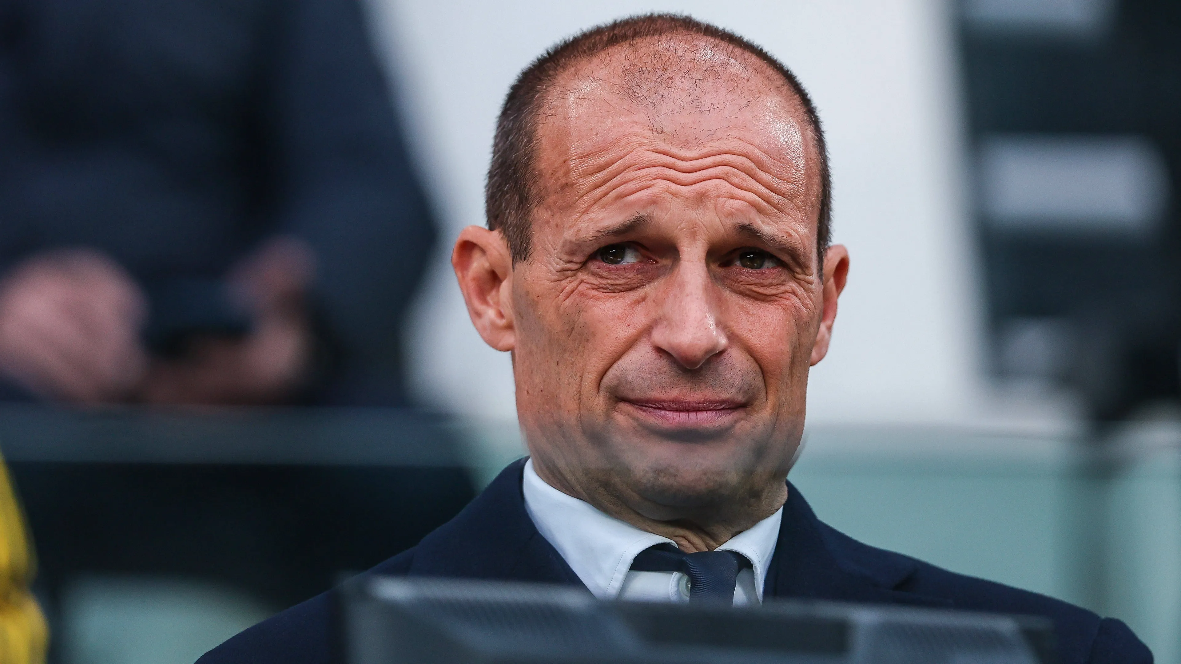 Massimiliano Allegri sulla panchina del Milan